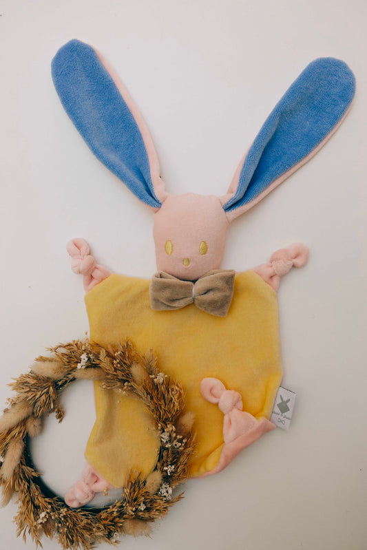 Doudou Velours Chouchou – Color Block Pastel Chamallow