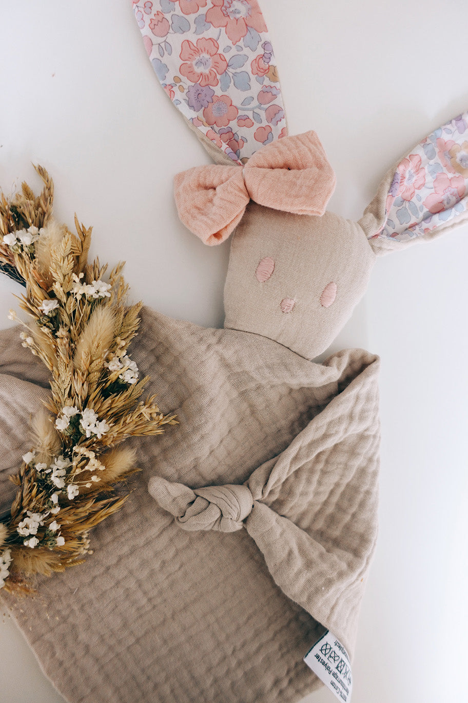PROTOTYPE - Doudou lange Gaufrette - Betsy Blush