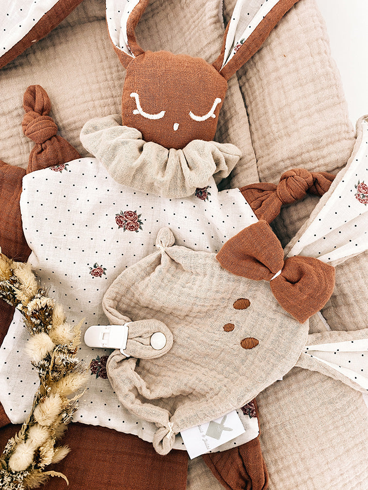 Attache-tétine - Rose & Dots