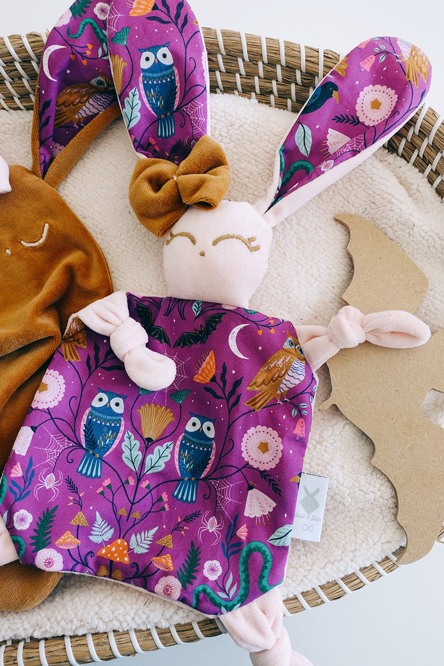 Doudou Velours Chouchou – Hiboux