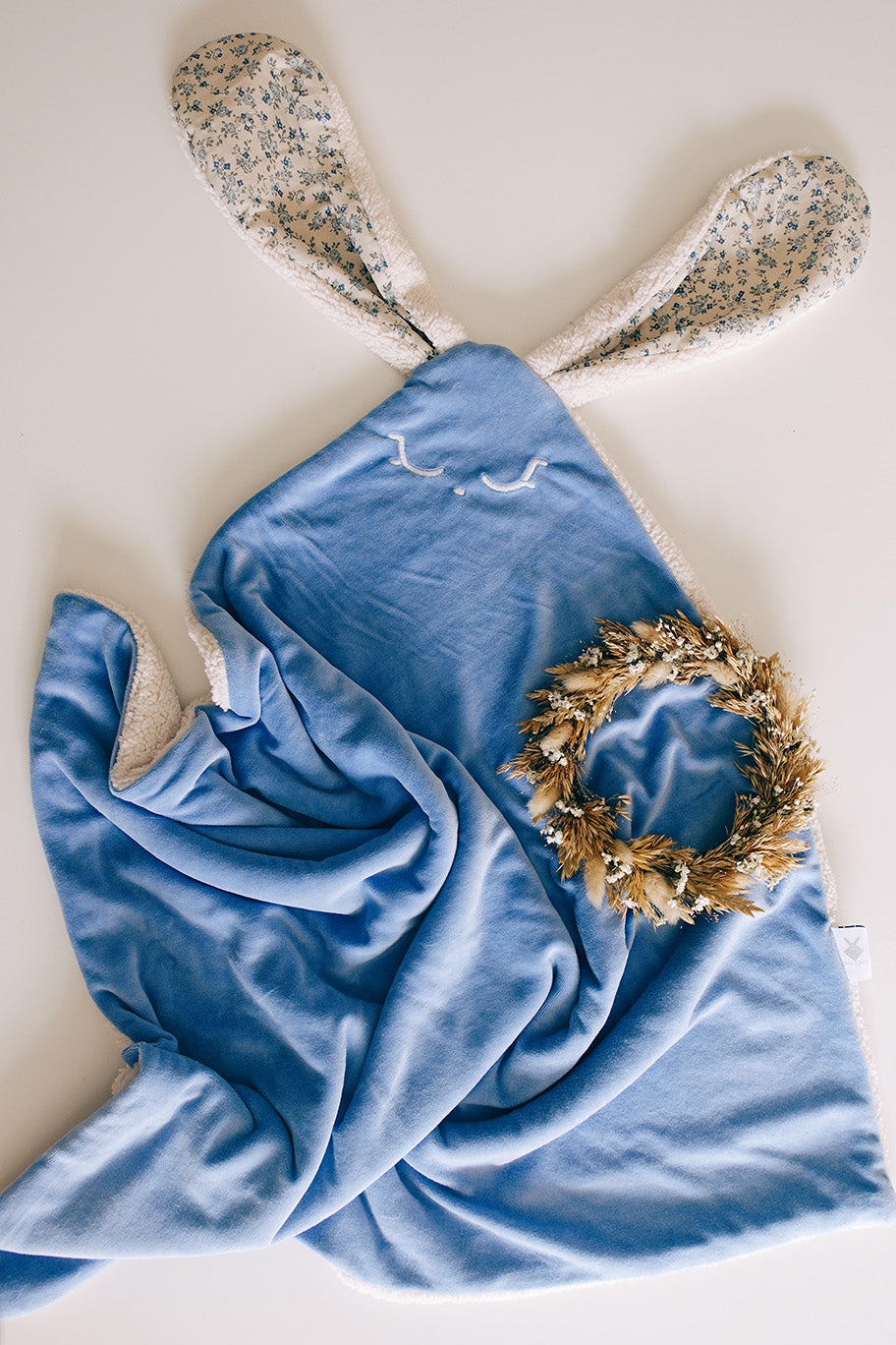 PROTOTYPE - Couverture Velours - Bleu de Chine