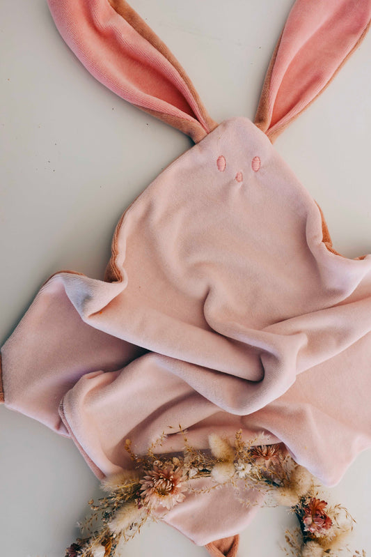 Doudou Velours Cocooning Noeuds - Chamallow