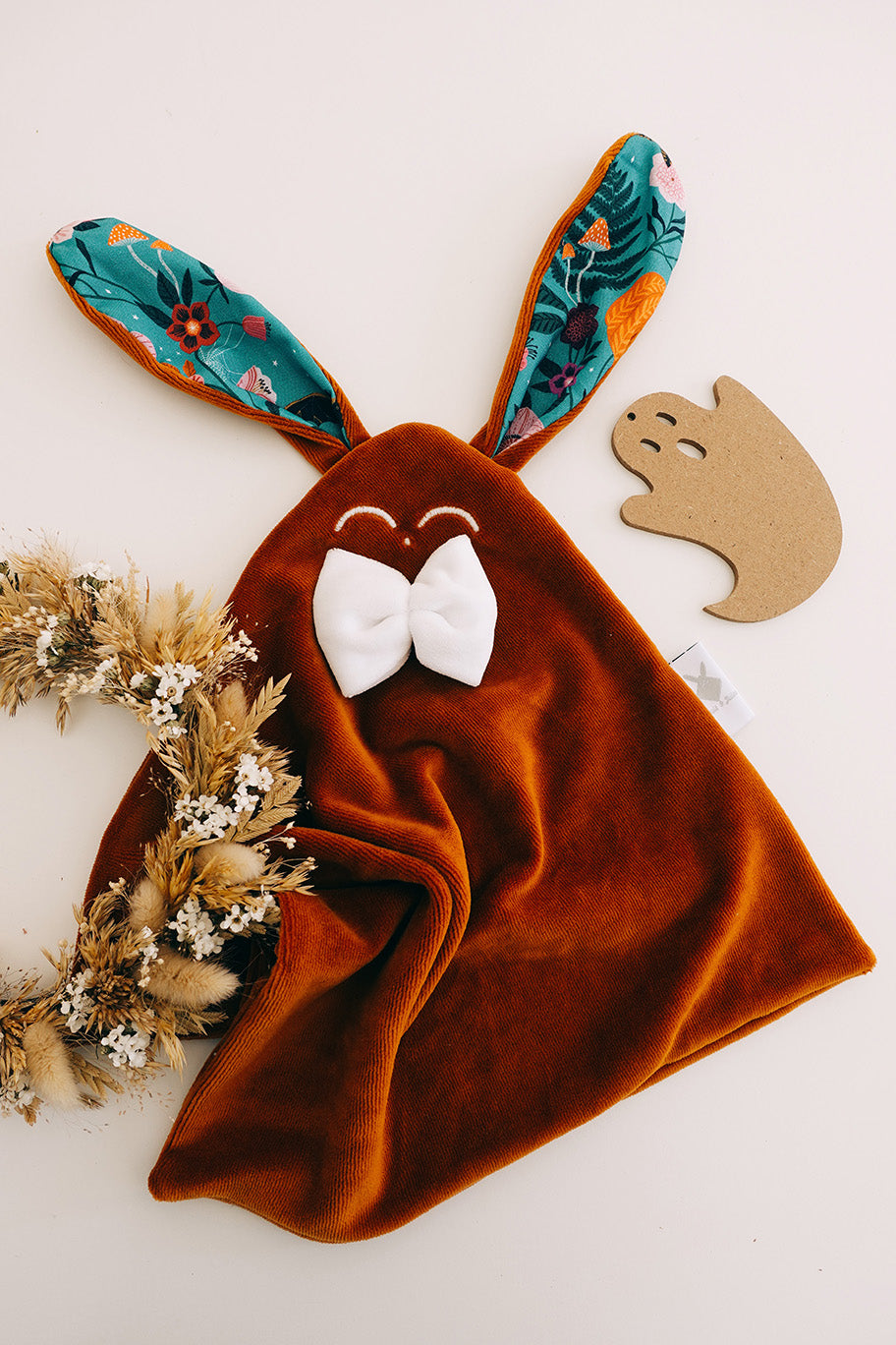 Doudou Velours Classique - Citrouille