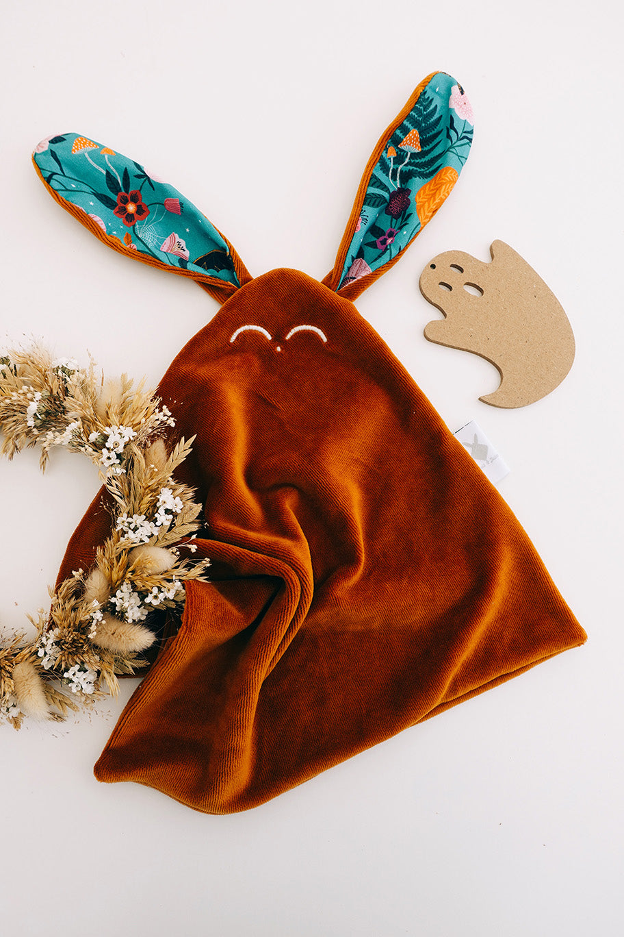 Doudou Velours Classique - Citrouille