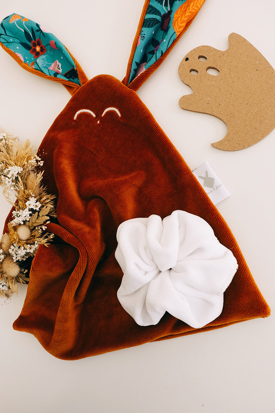 Doudou Velours Classique - Citrouille