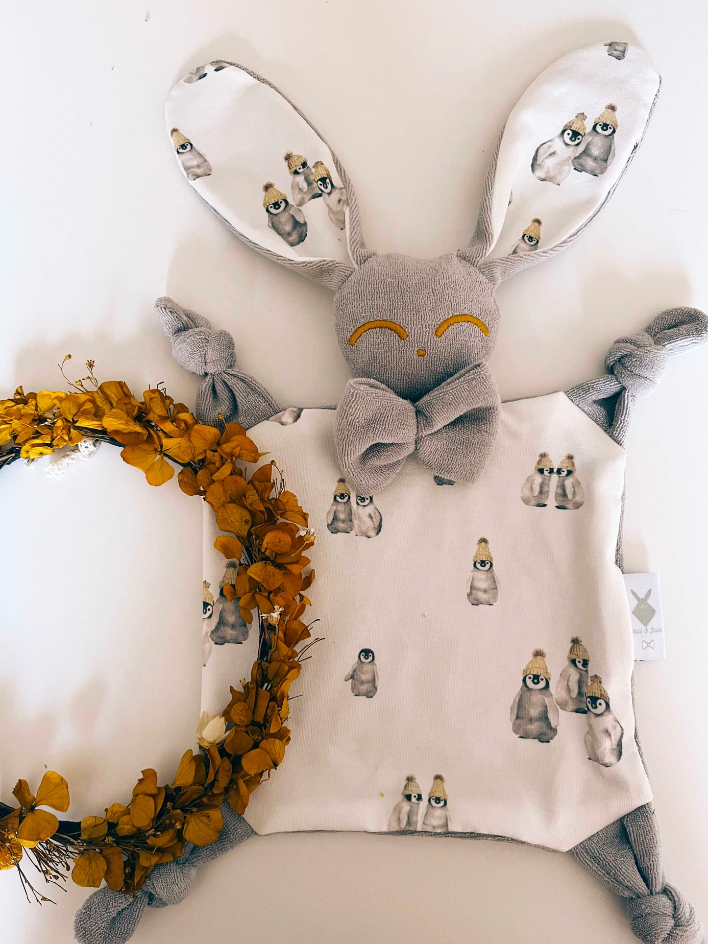 PROTOTYPE - Doudou Eponge Chouchou – Pingouins Jaune
