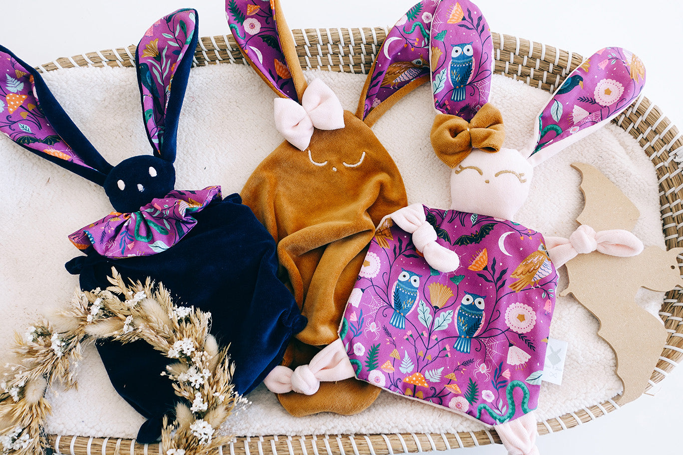 Doudou Velours Chouchou – Hiboux