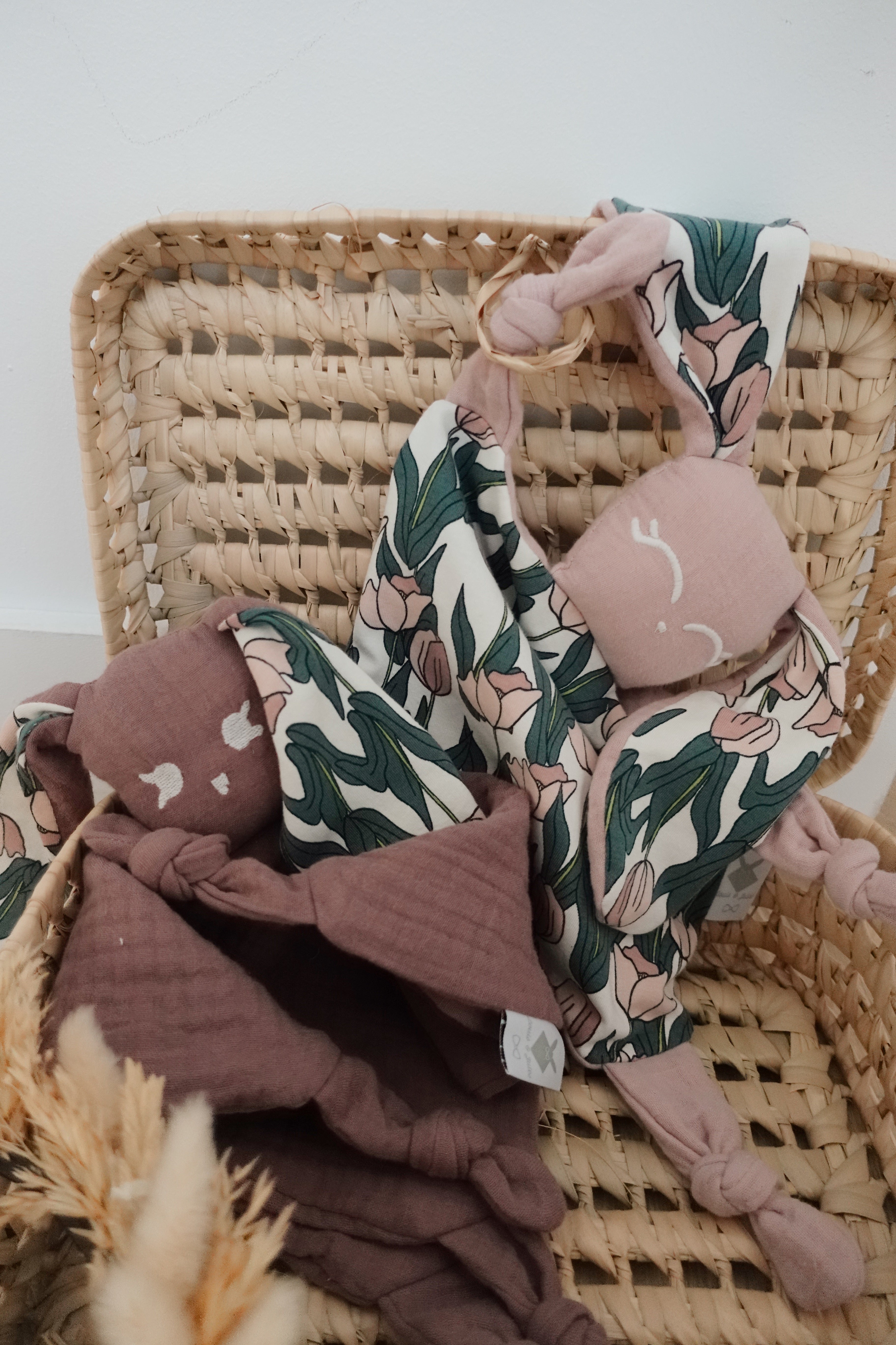 Doudou Lange Câlin Noeuds - Tulipes