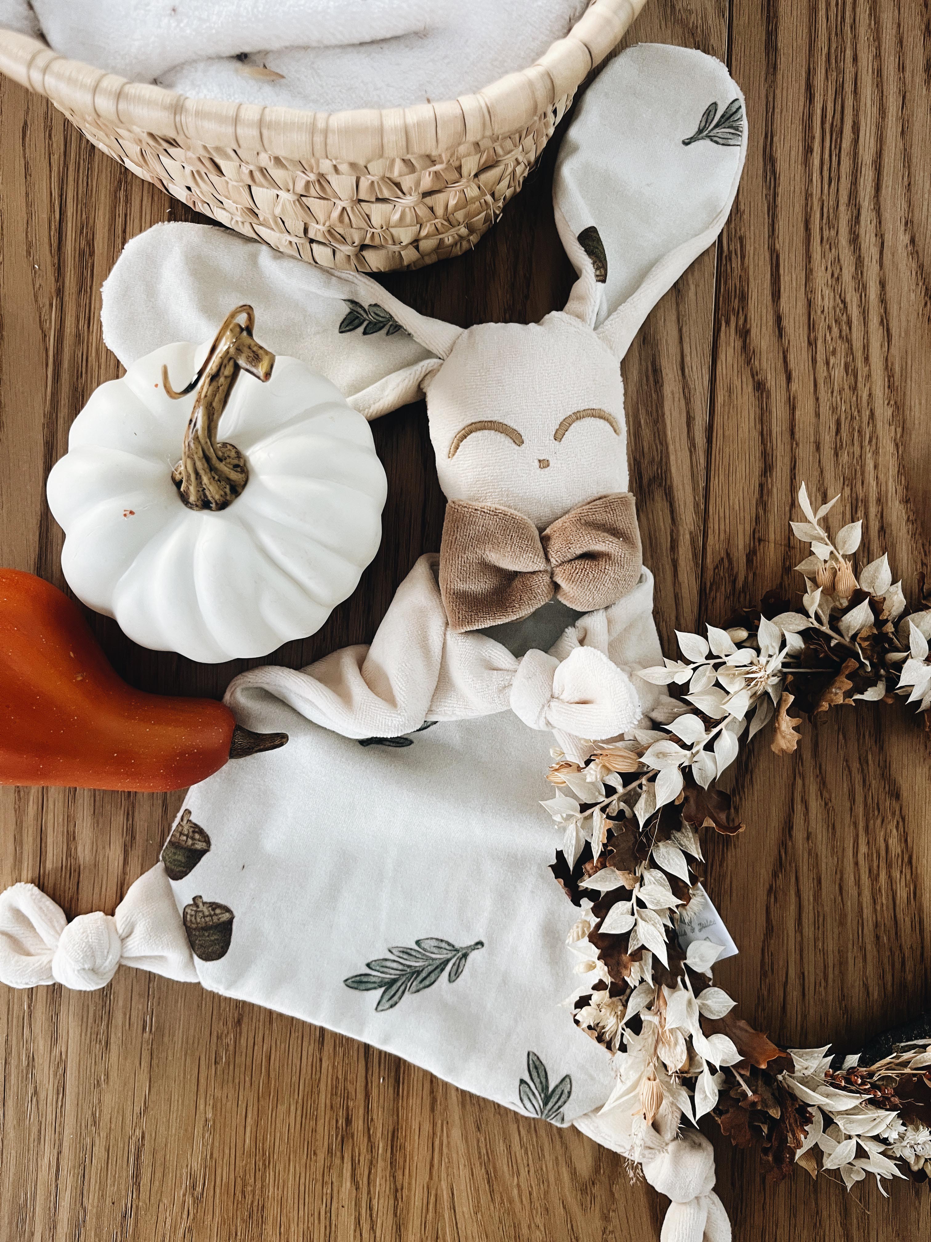 PROTOTYPE - Doudou Velours Chouchou - Acorns and Leaves