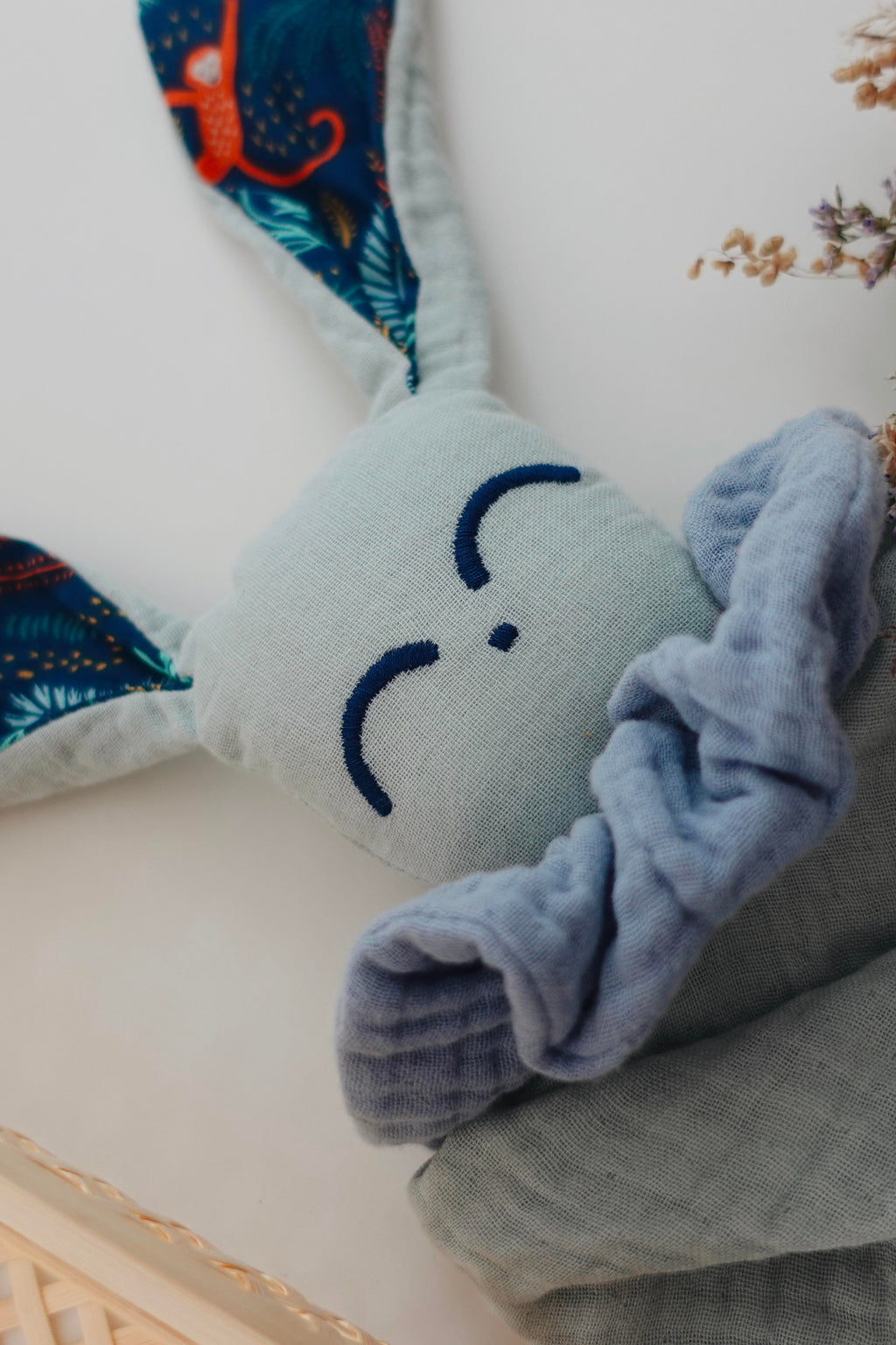 Doudou Lange Câlin Noeuds - Blue Jungle