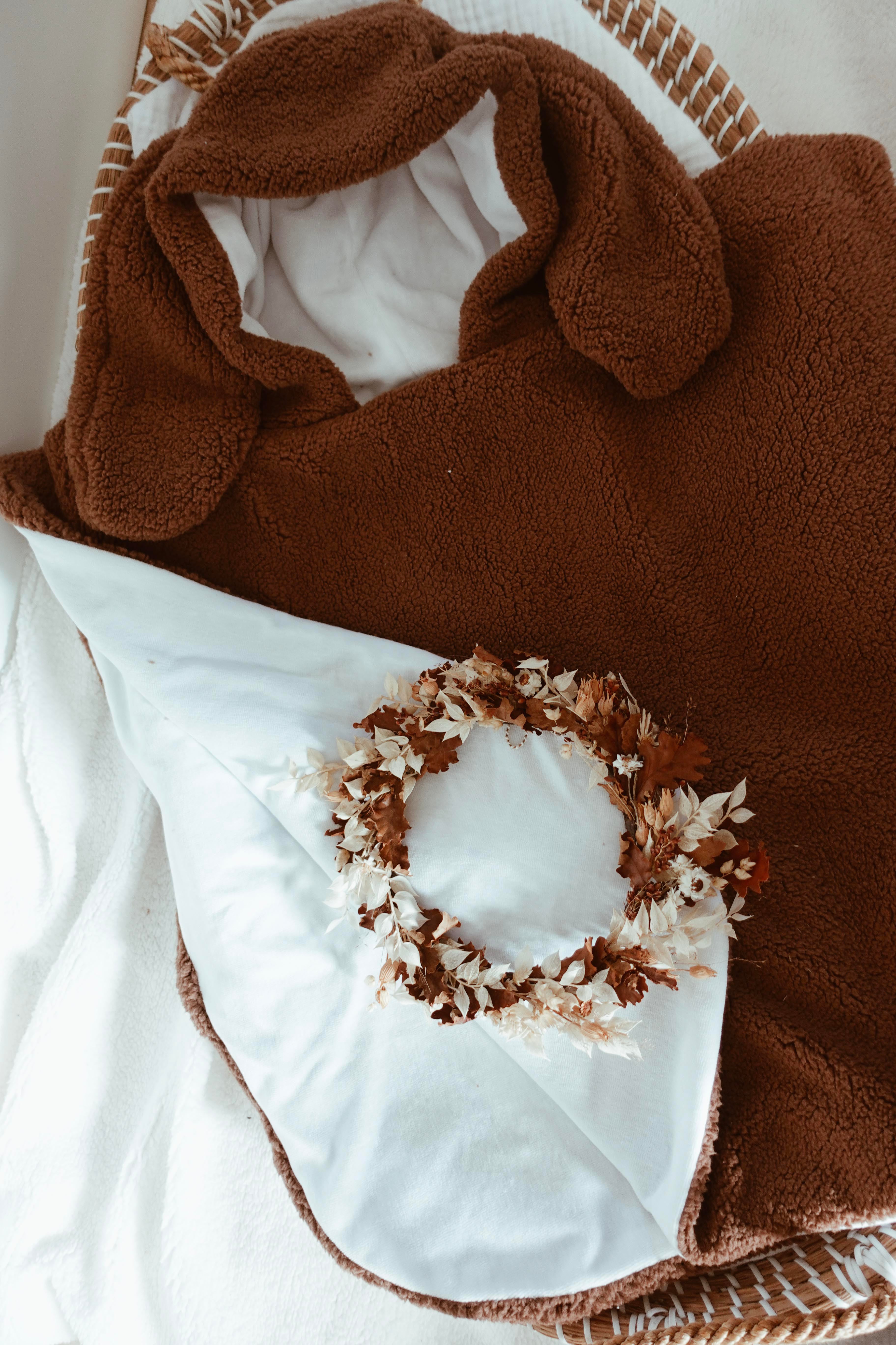 Poncho Pure - Moumoute épaisse Chocolat