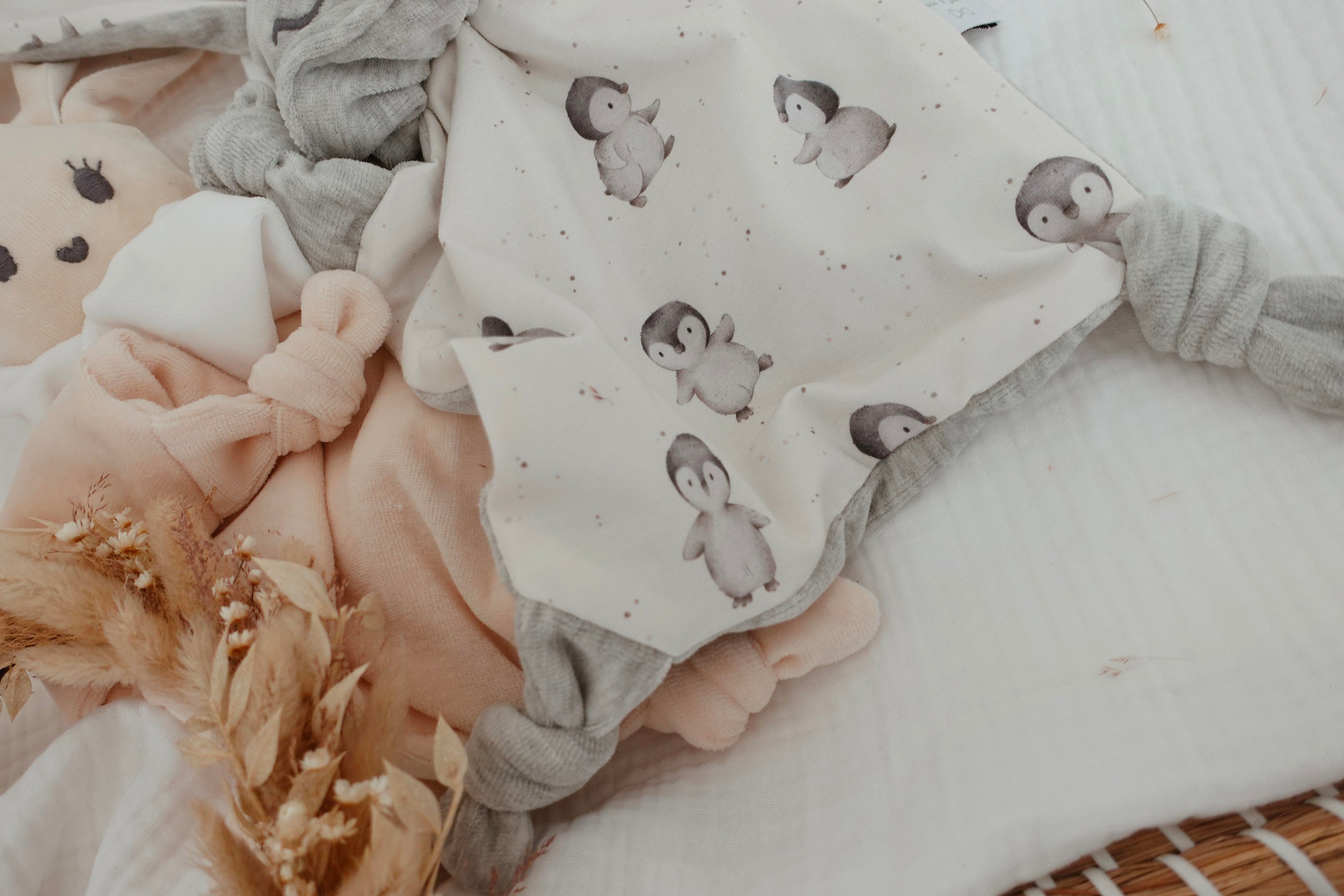 Doudou Velours Chouchou - Pinguins