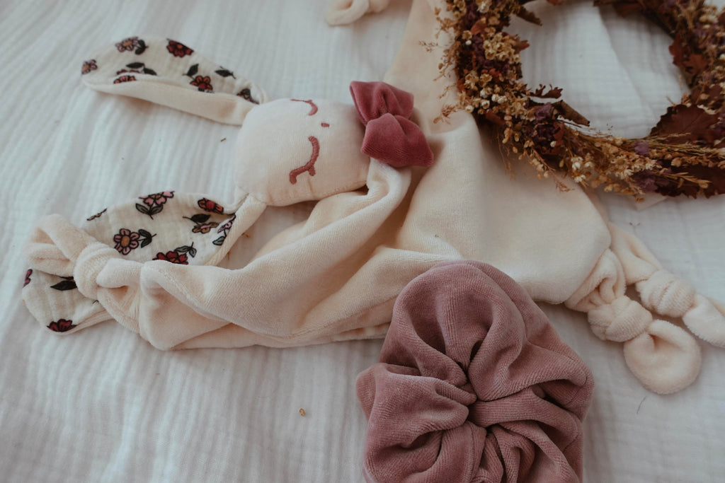 Doudou Velours Câlin Noeuds - Vintage Floral