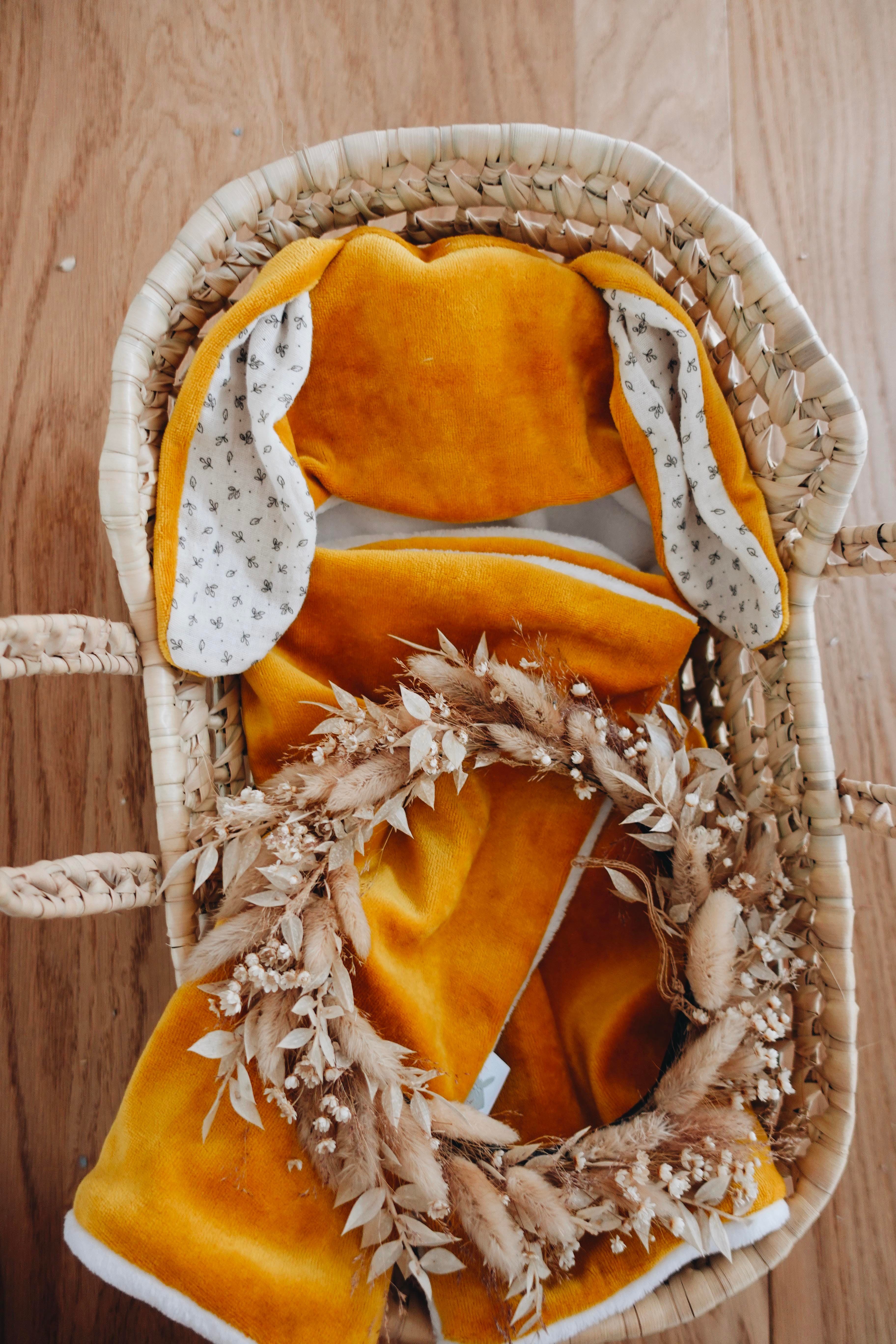 PROTOTYPE -Coffret Couffin Peluche - Feuilles