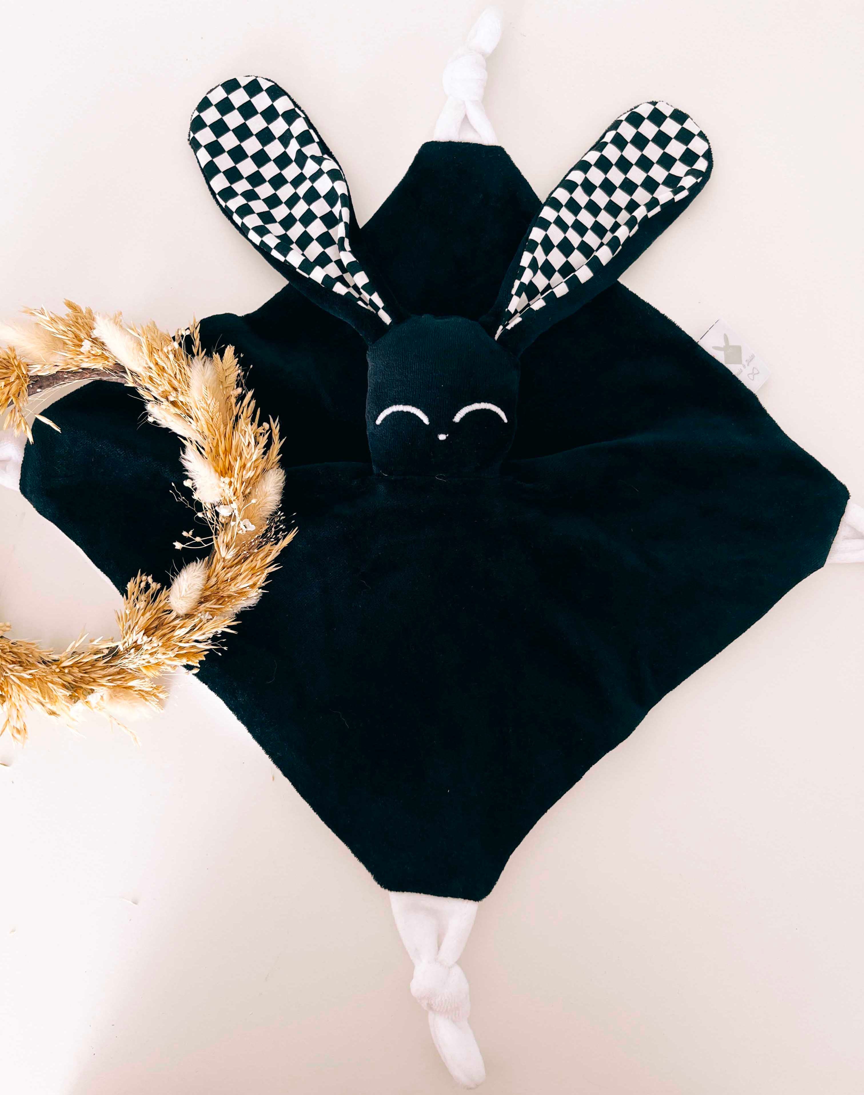 Doudou Velours Câlin Noeuds - Chessboard