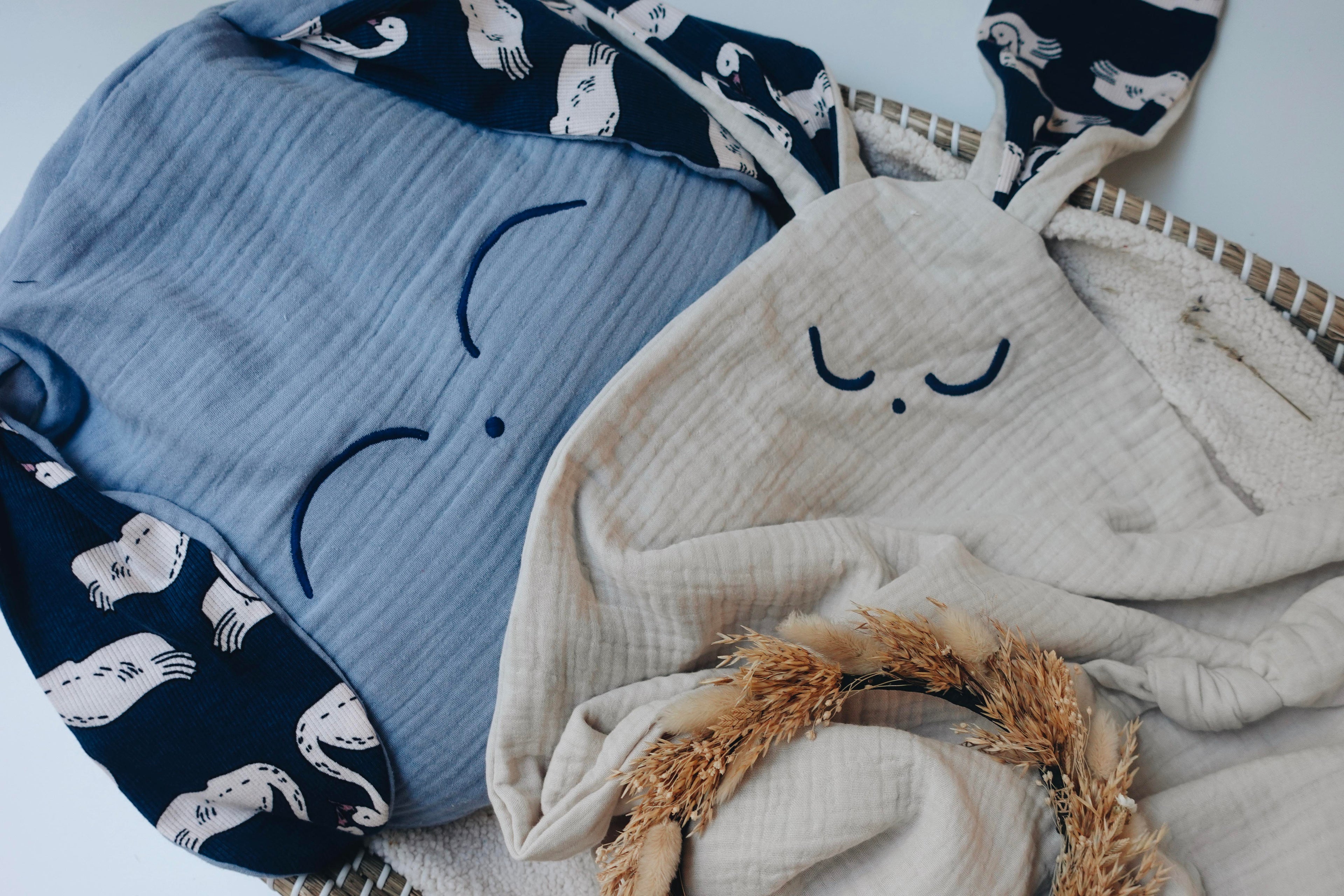 Petit Coussin Lange - Blue Swan