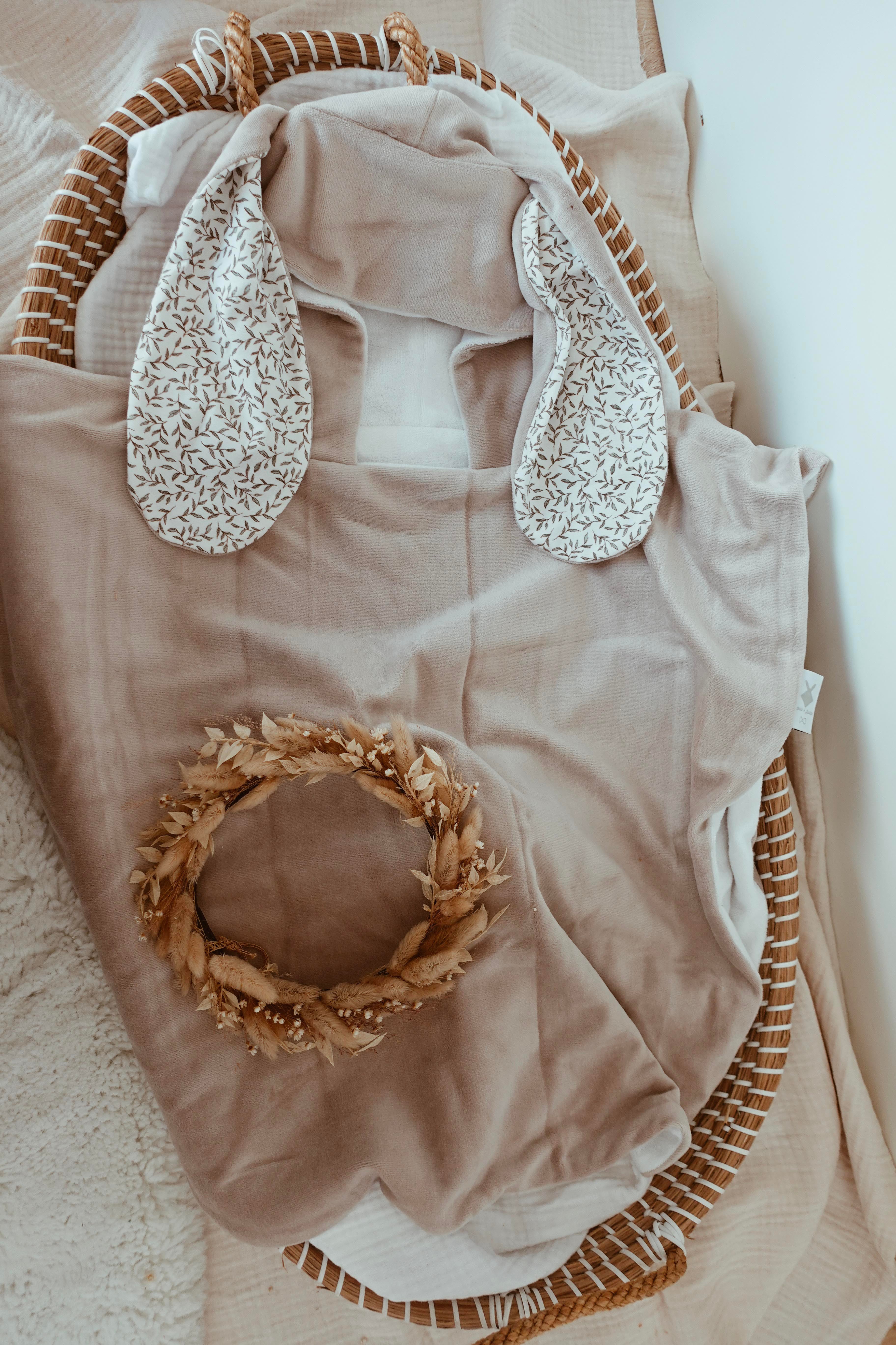 Poncho de bain Velours - Green Leaves