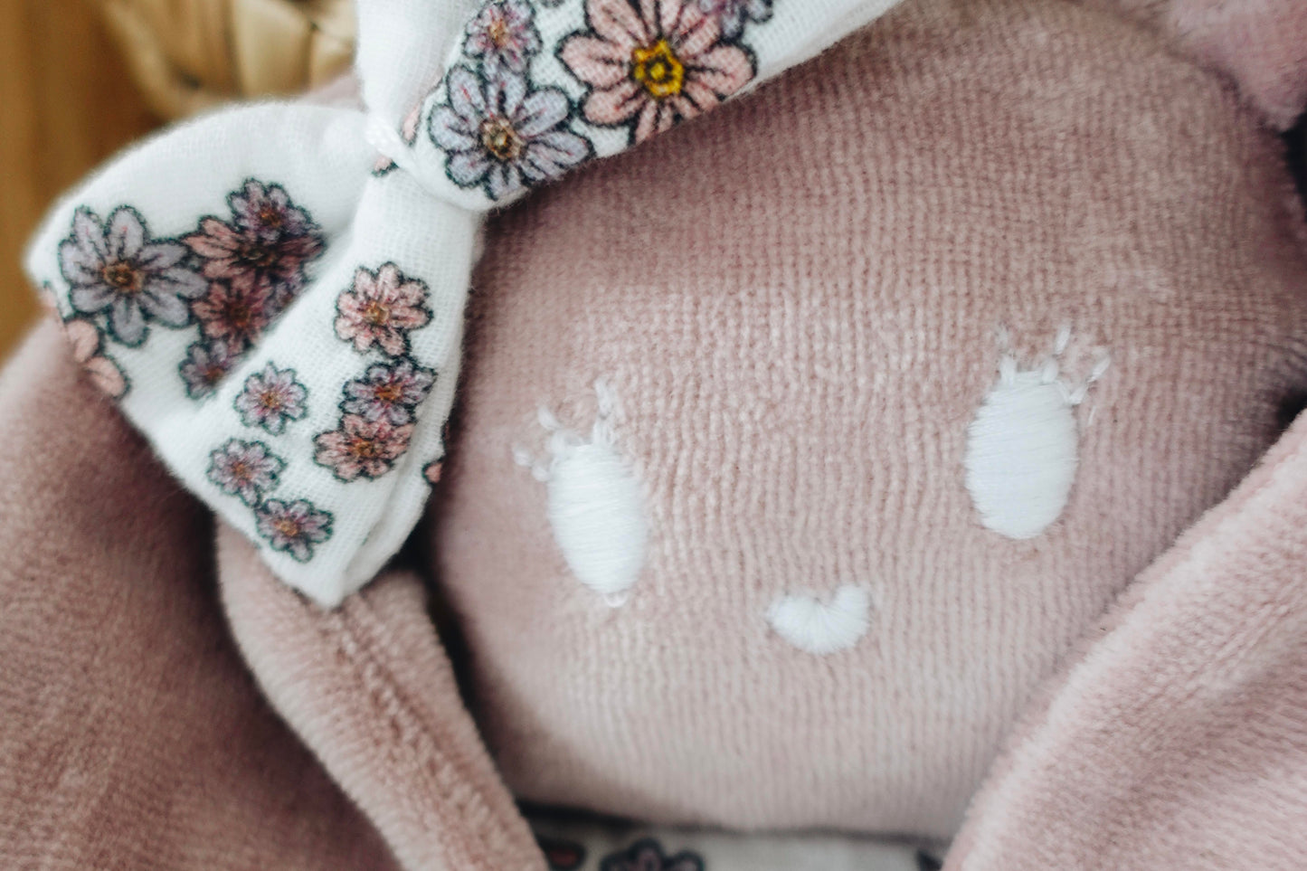 Doudou Mousseline Flower Leaves