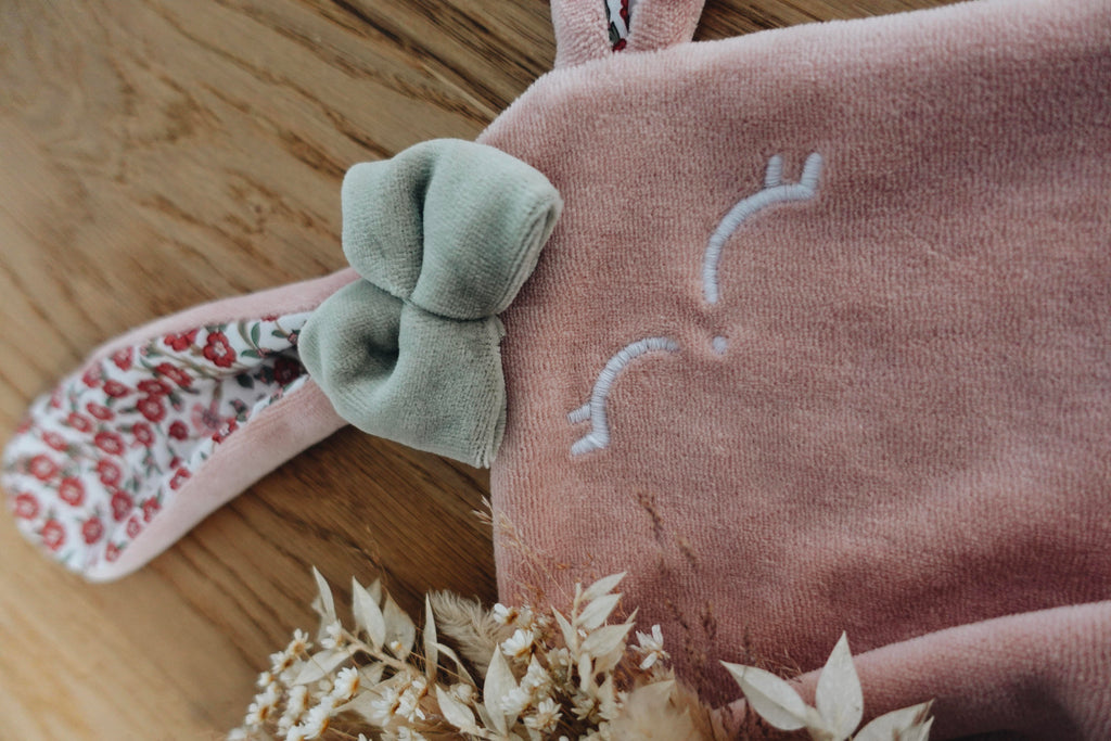 Doudou Velours Mini Noeuds - Empress Brique