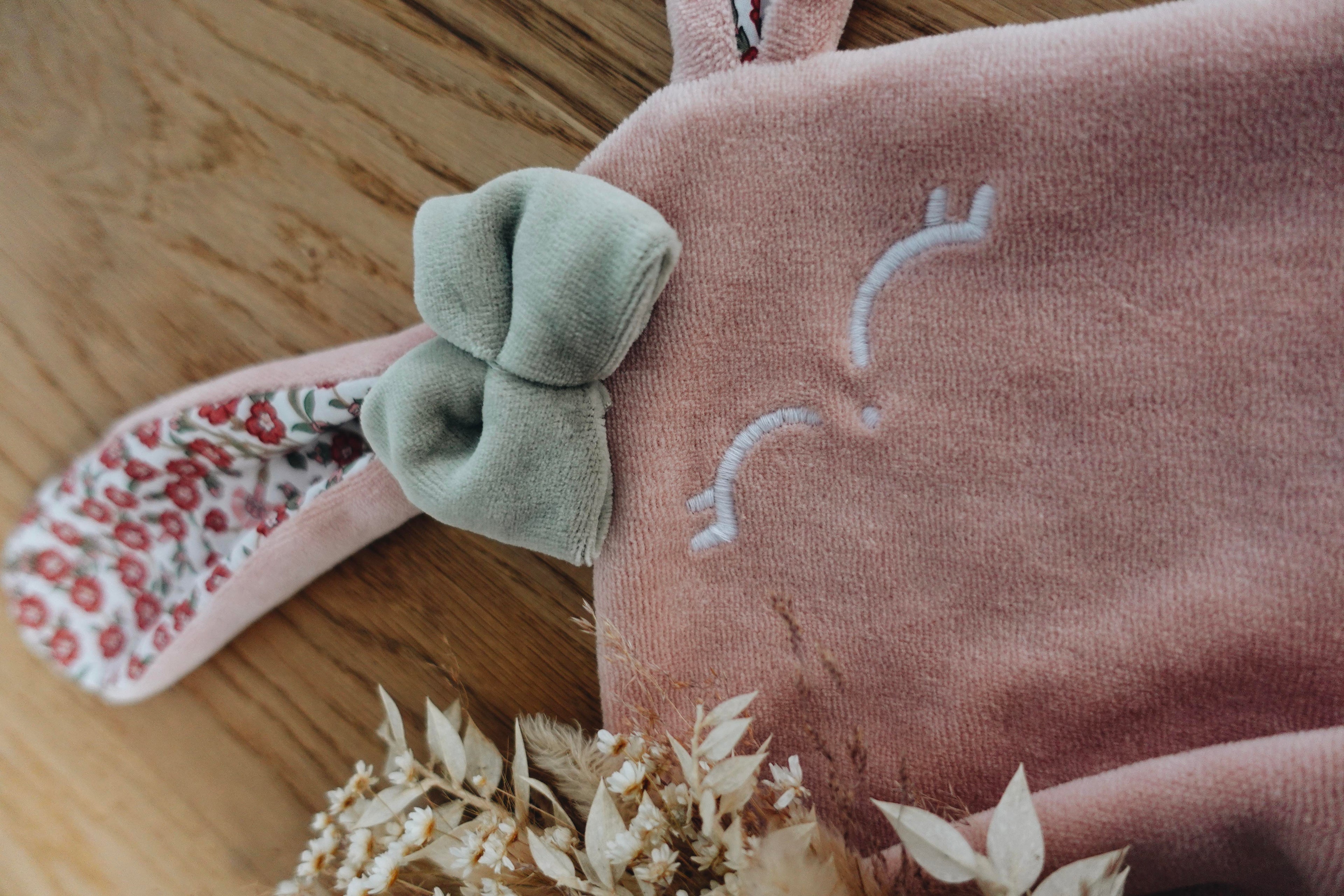Doudou Velours Mini Noeuds - Empress Brique