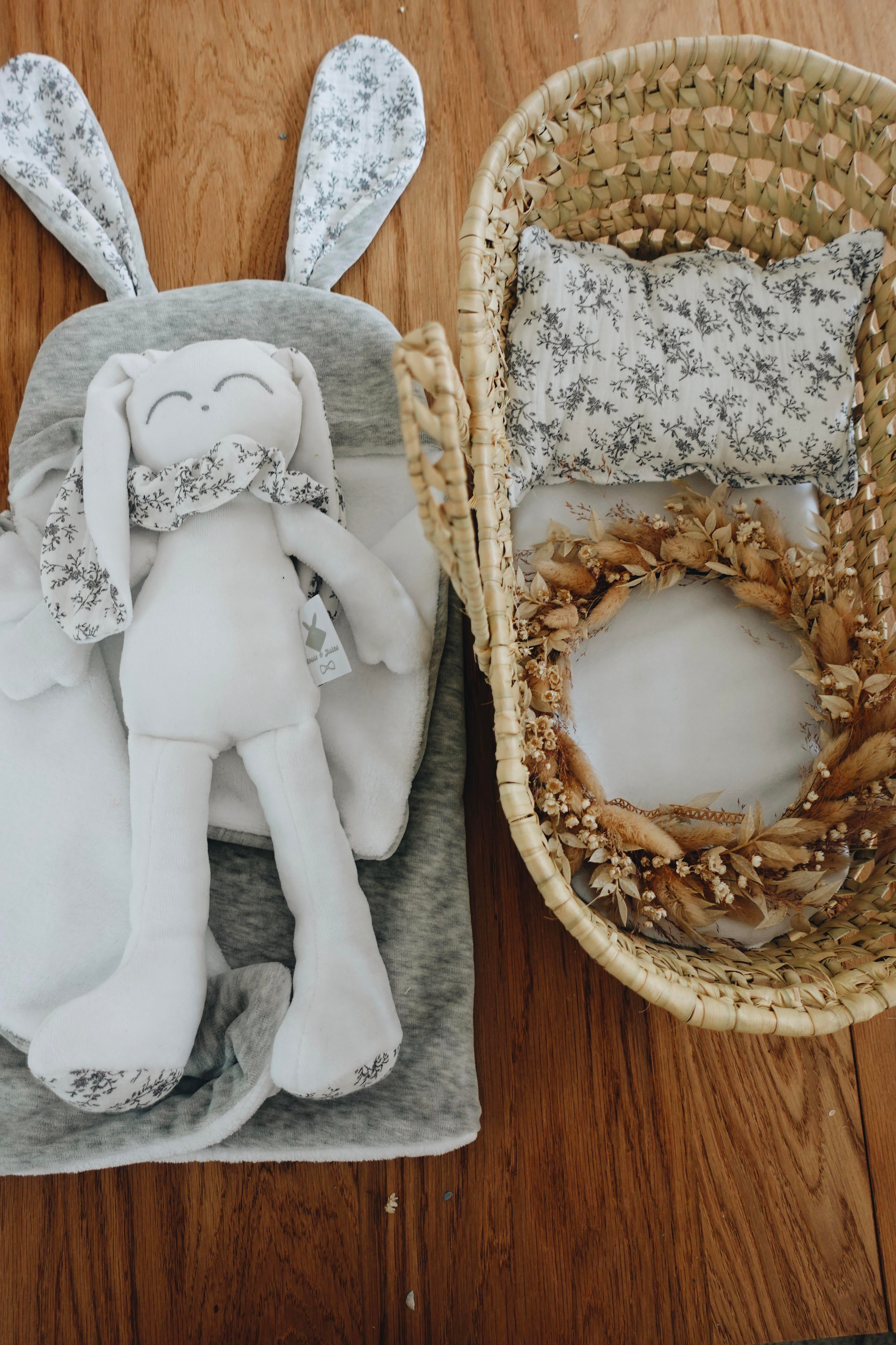 PROTOTYPE -Coffret Couffin Peluche - Margot Gris