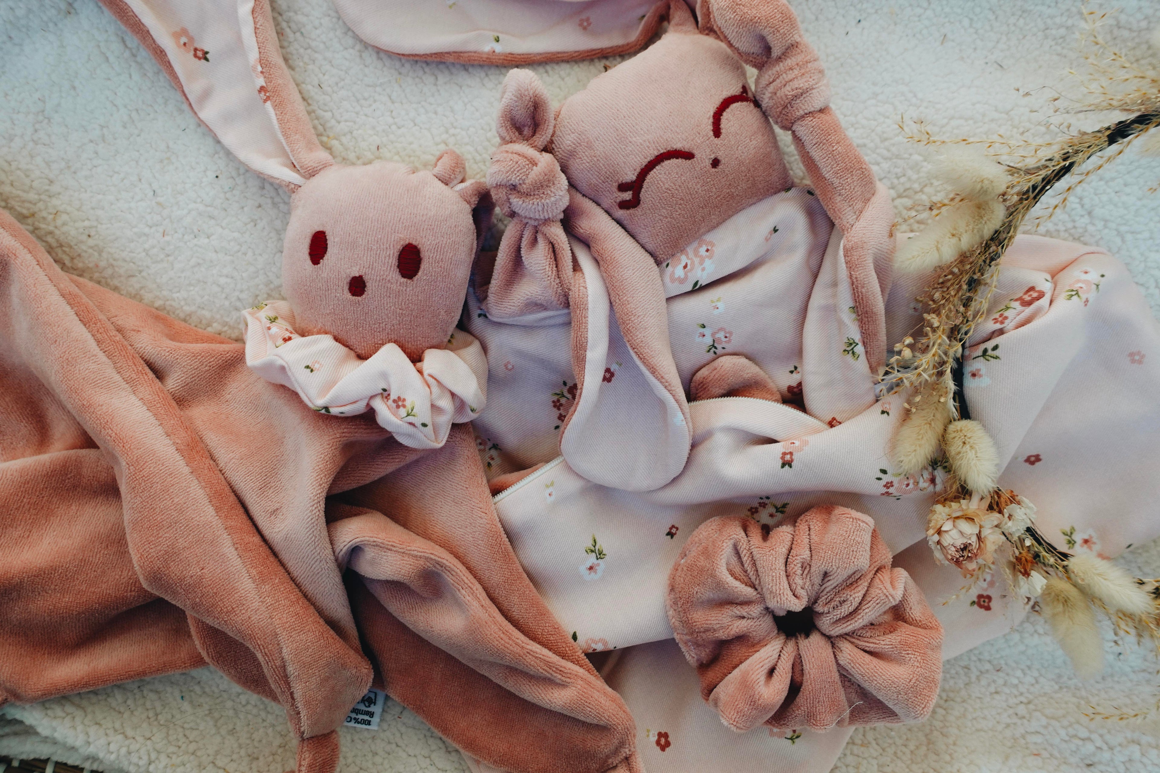 Doudou Velours Câlin Noeuds - Poésie