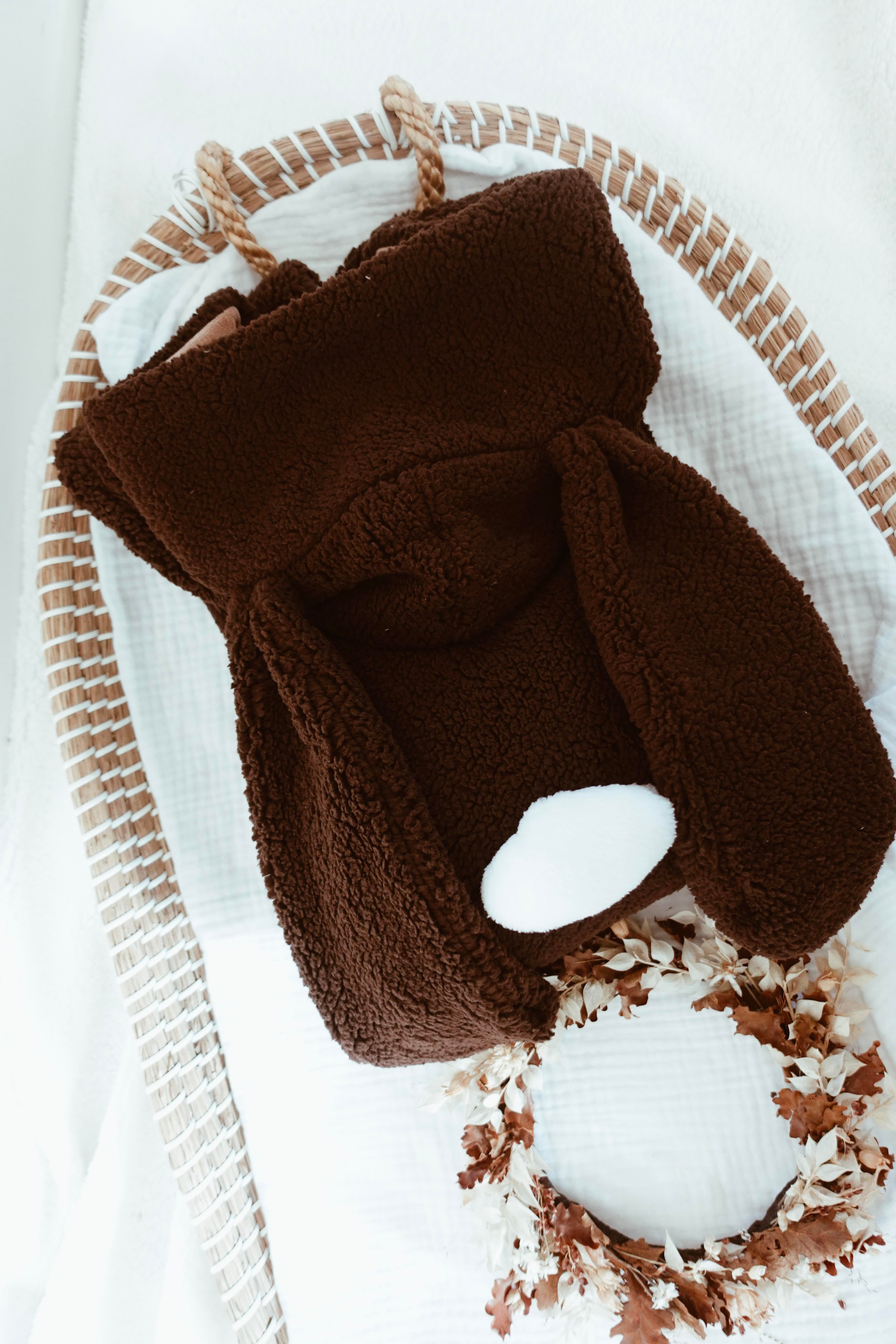 Poncho Pure - Moumoute épaisse Châtaigne