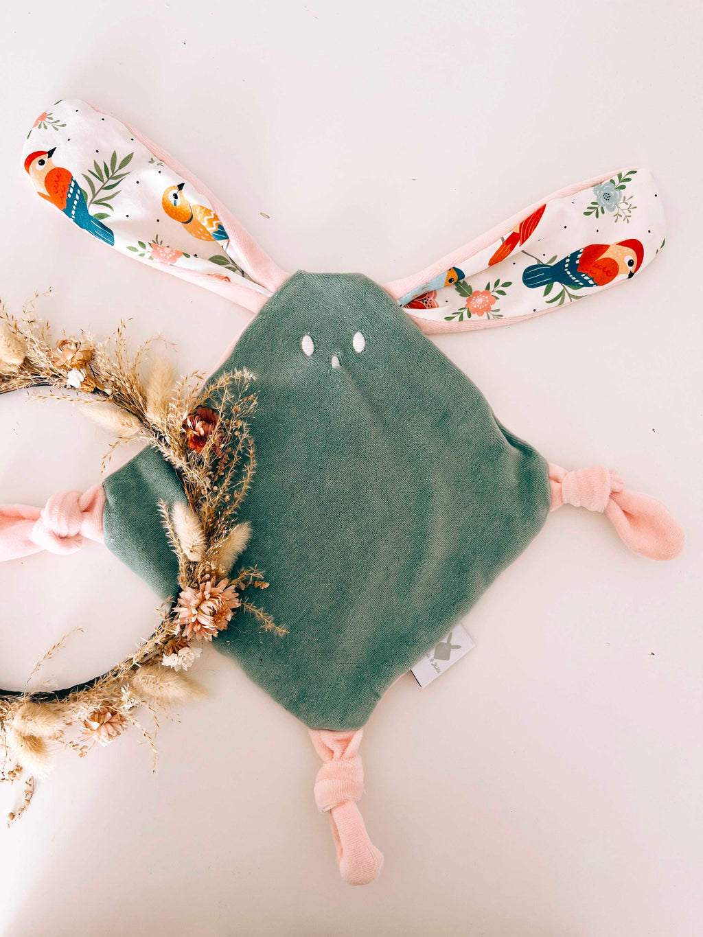 Doudou Velours Mini Noeuds - Singing Birds