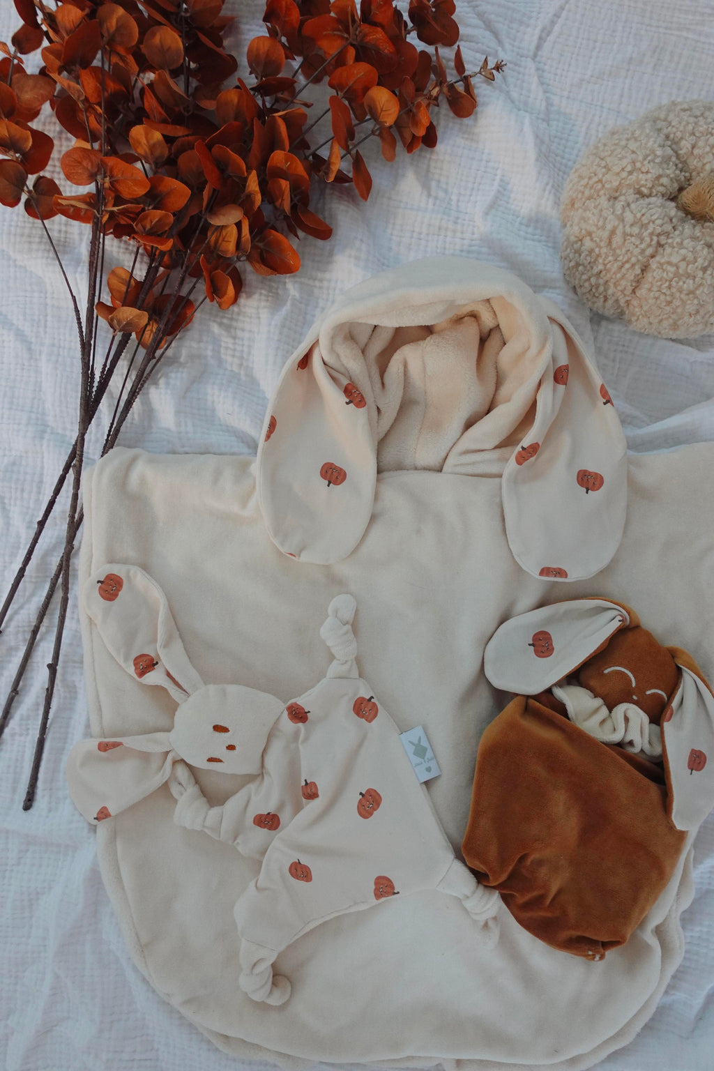 Poncho Velours - Pumpkin Spice