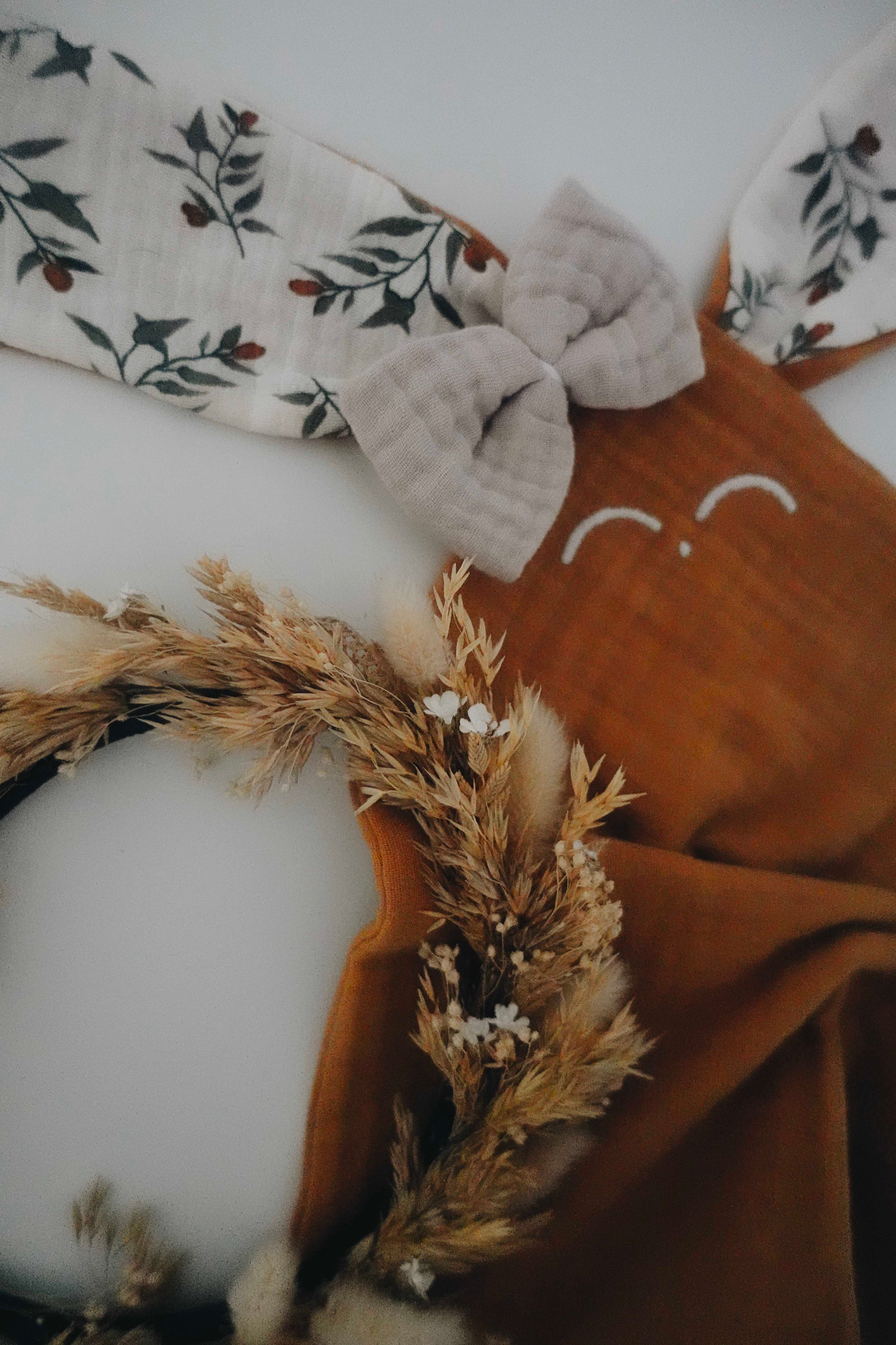 Doudou lange Classique Noeuds - Clémentines