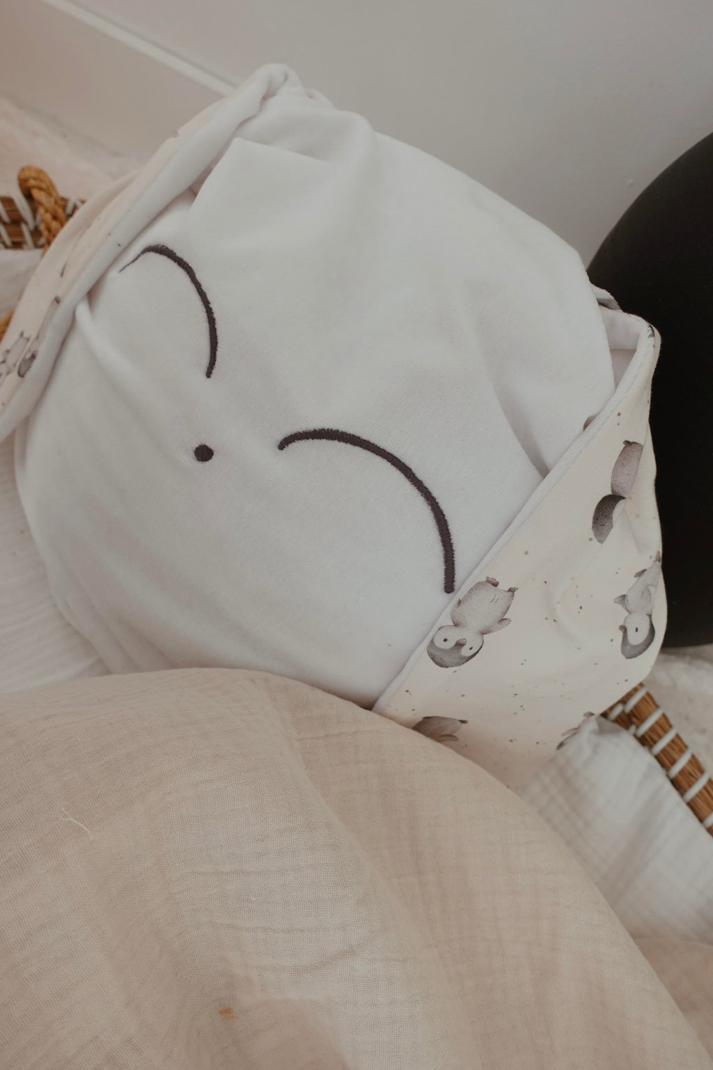 Petit Coussin Velours - Pinguins