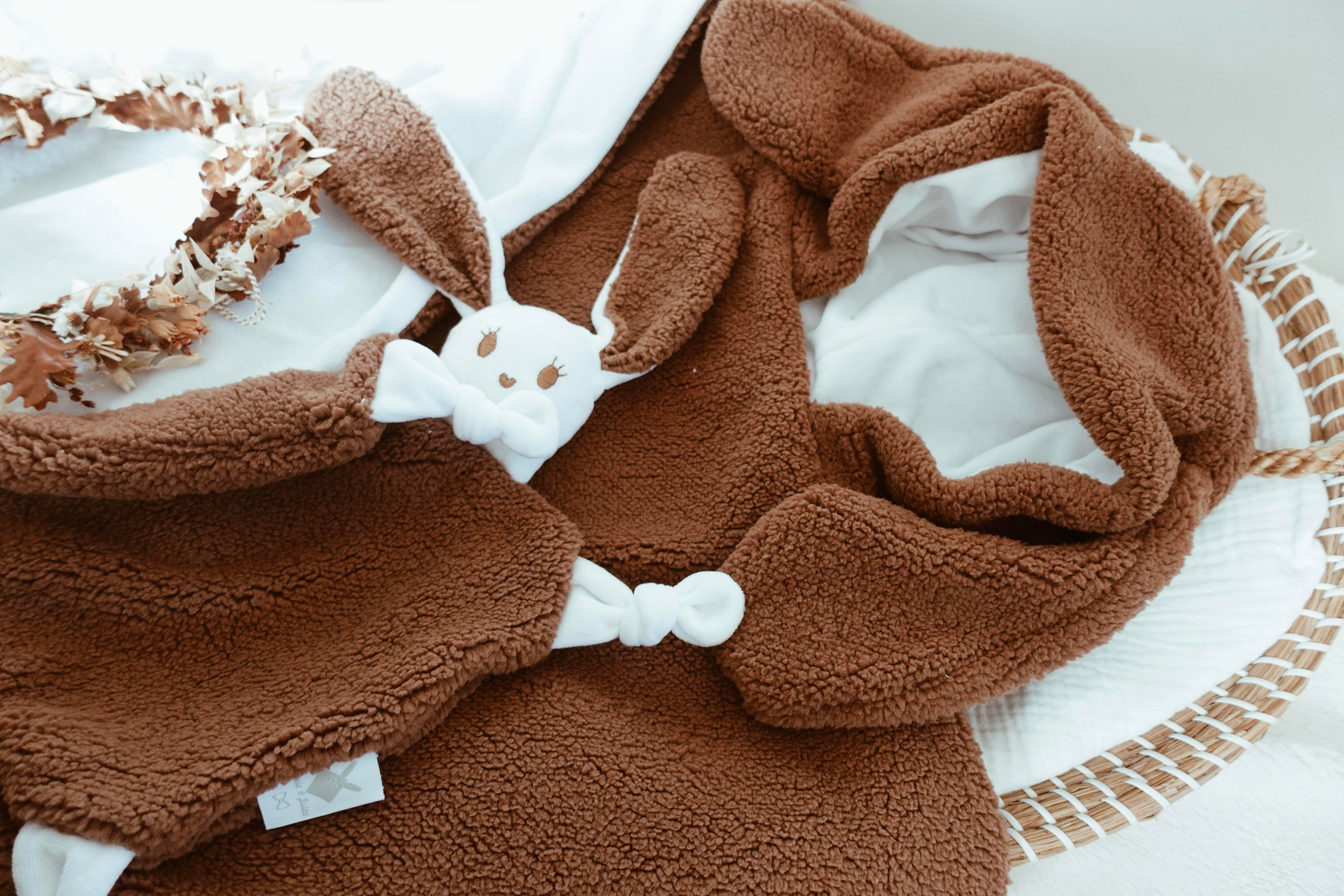 Poncho Pure - Moumoute épaisse Chocolat