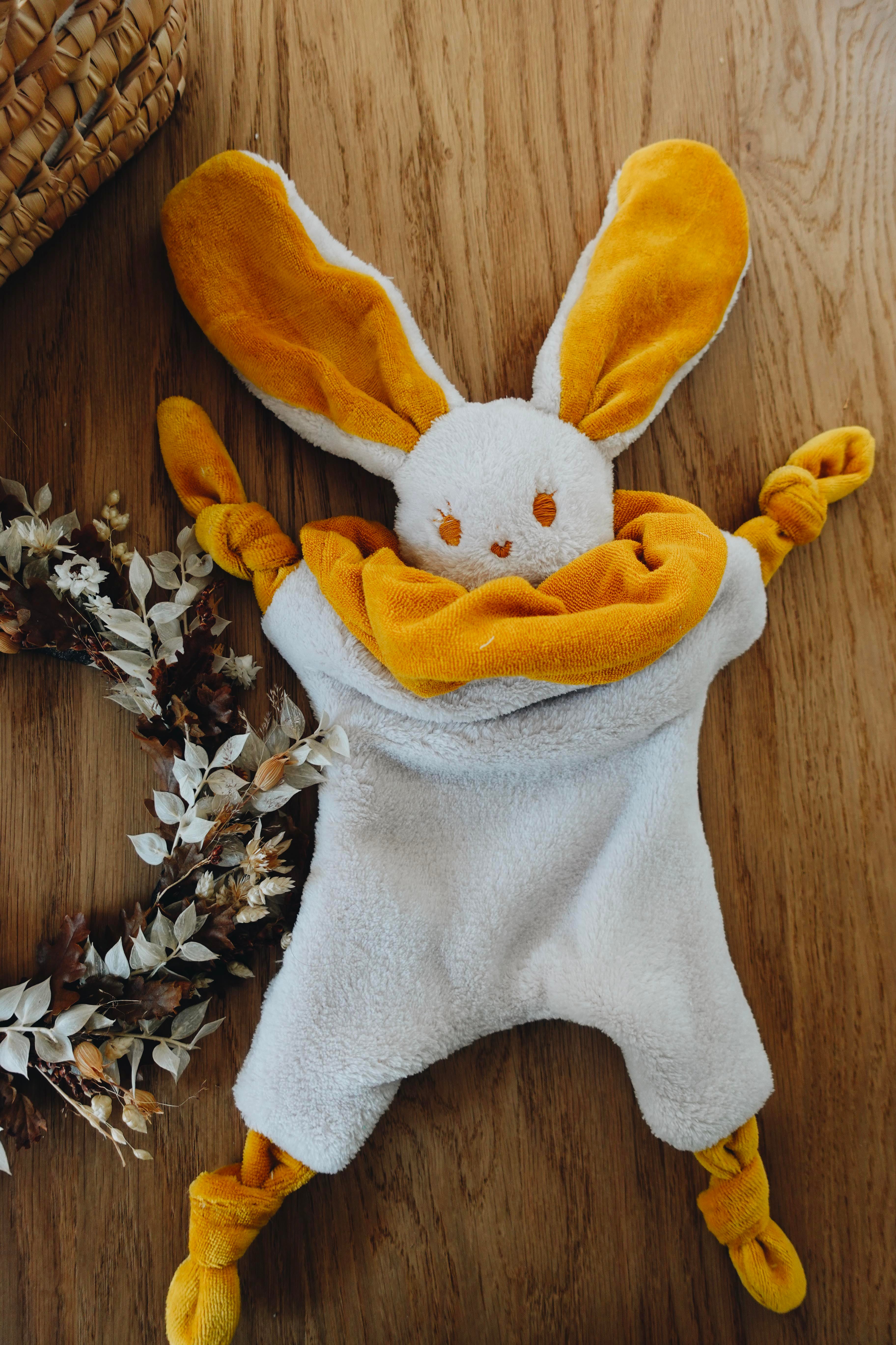 PROTOTYPE - Doudou Toudoux Moutarde/Beige Clair