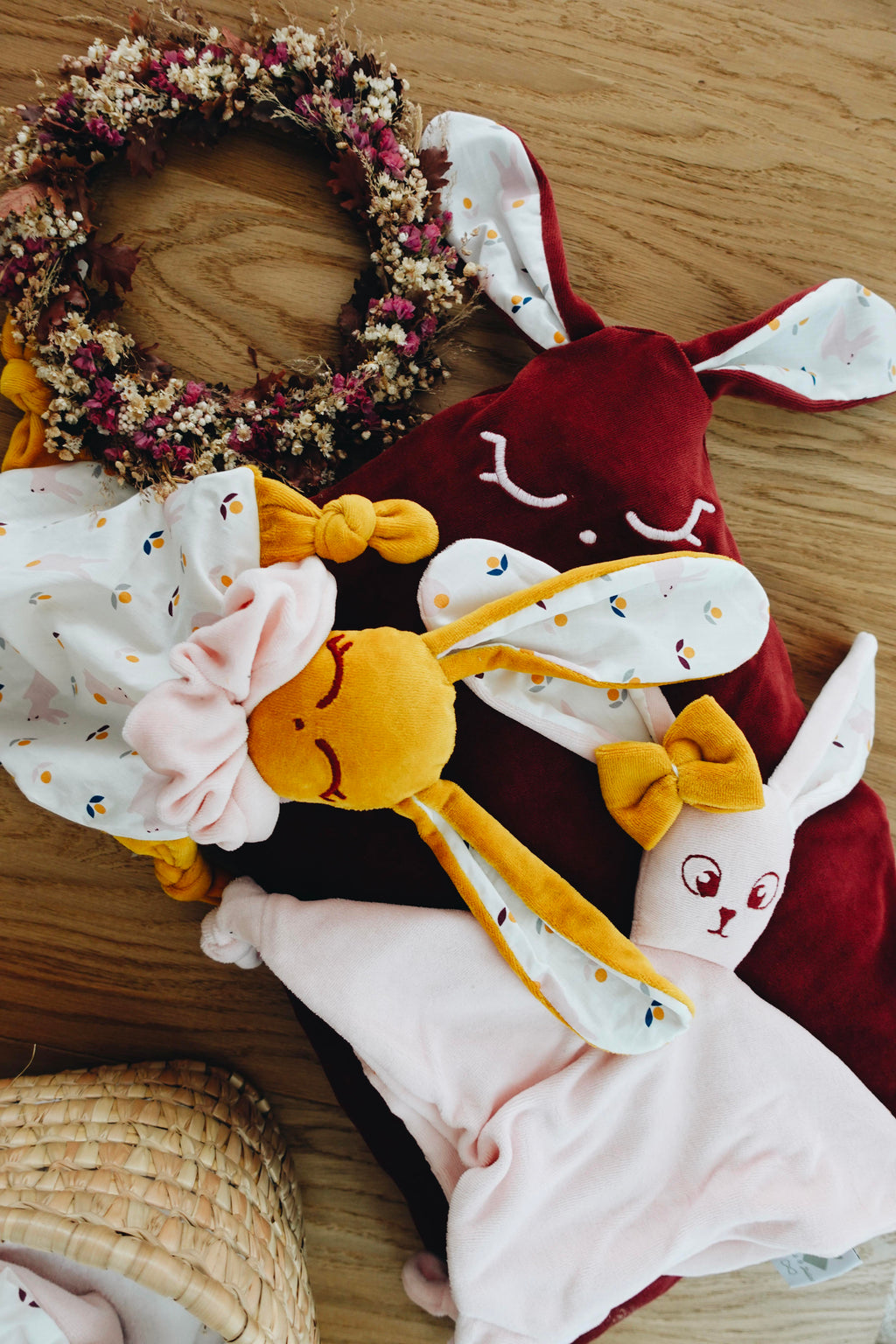 PROTOTYPE - Doudou Velours Câlin Noeuds - Lapinous