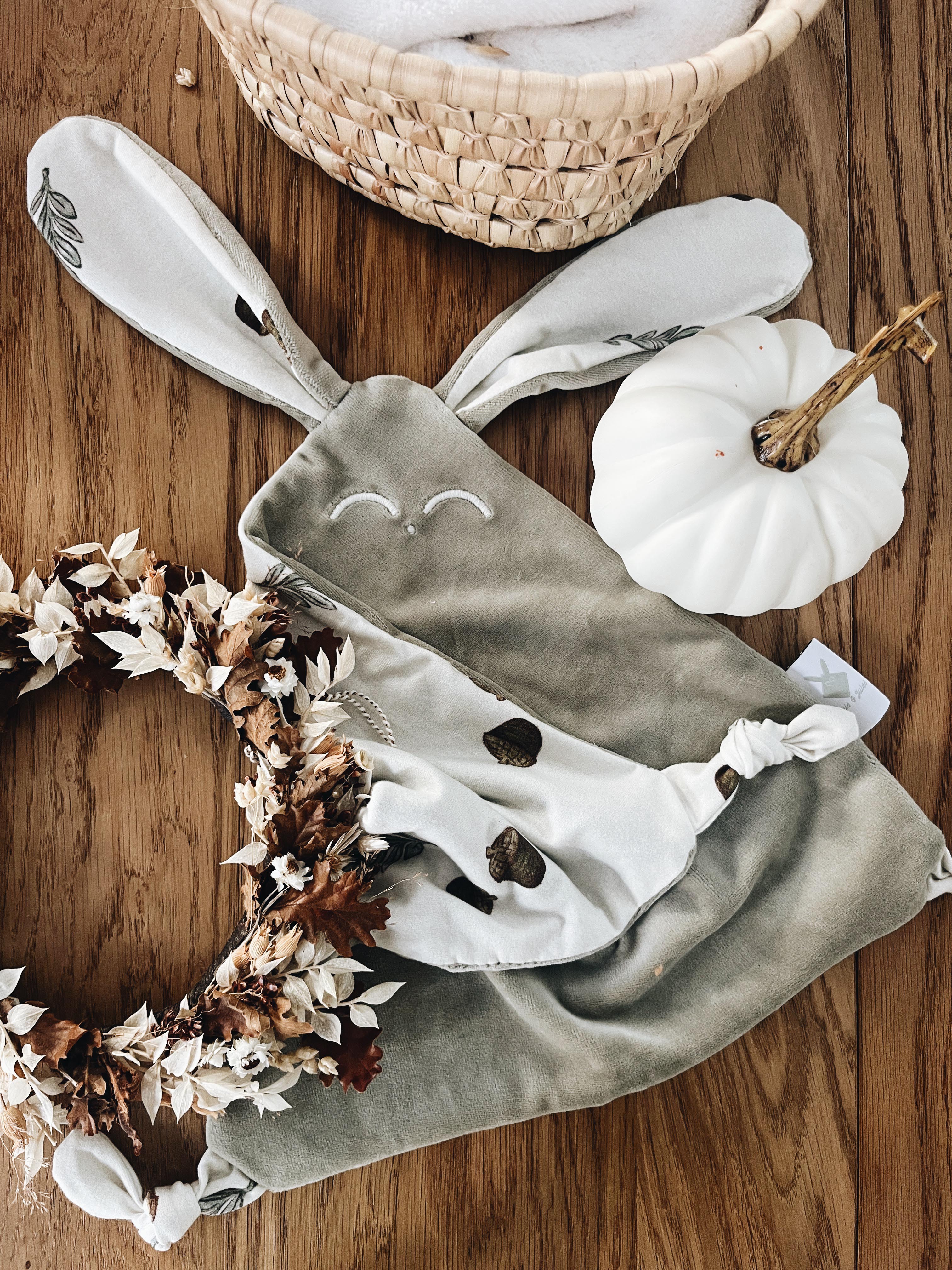 PROTOTYPE - Doudou Velours Classique Noeuds - Acorns and Leaves