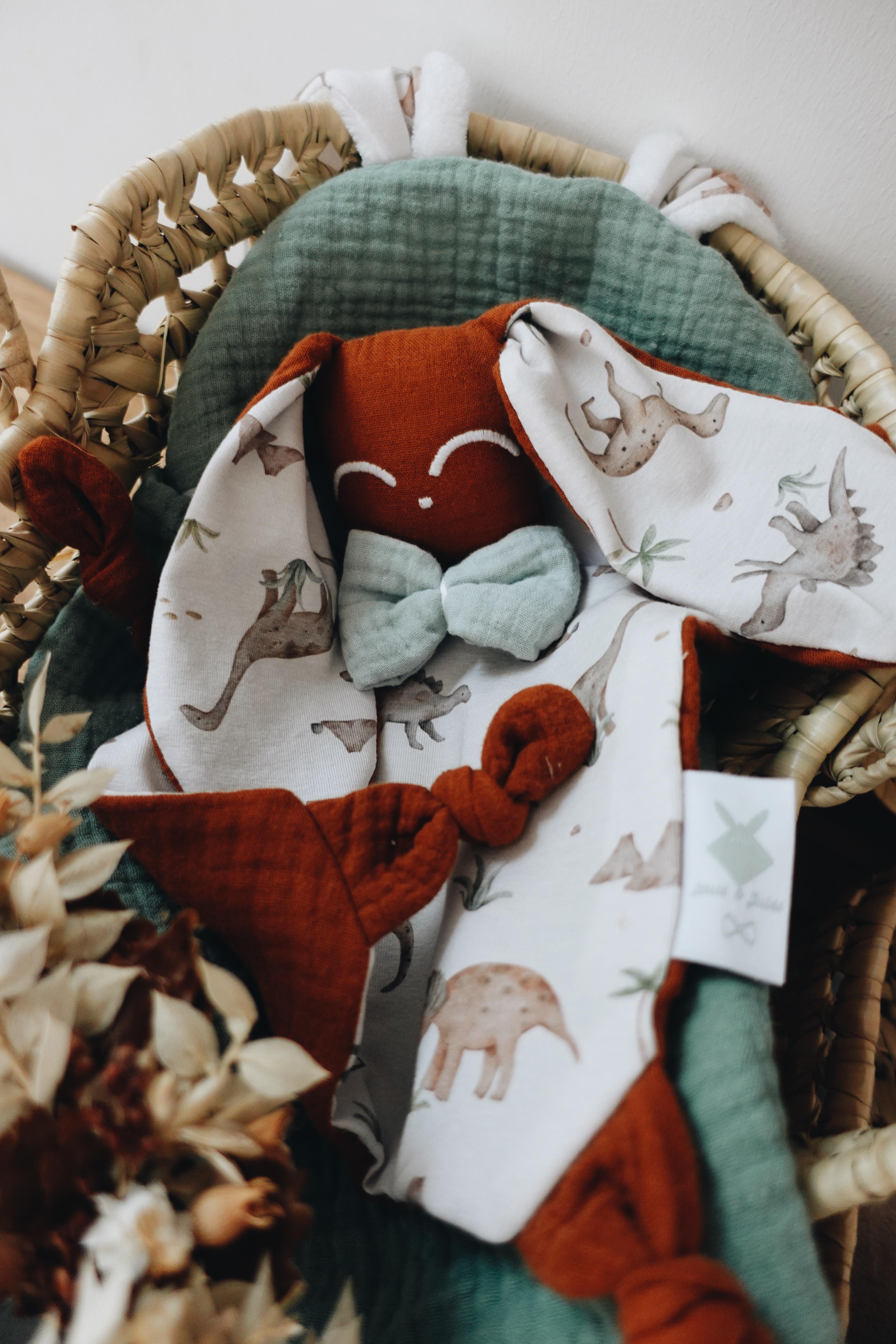 Doudou Lange Chouchou - Dino Pastel