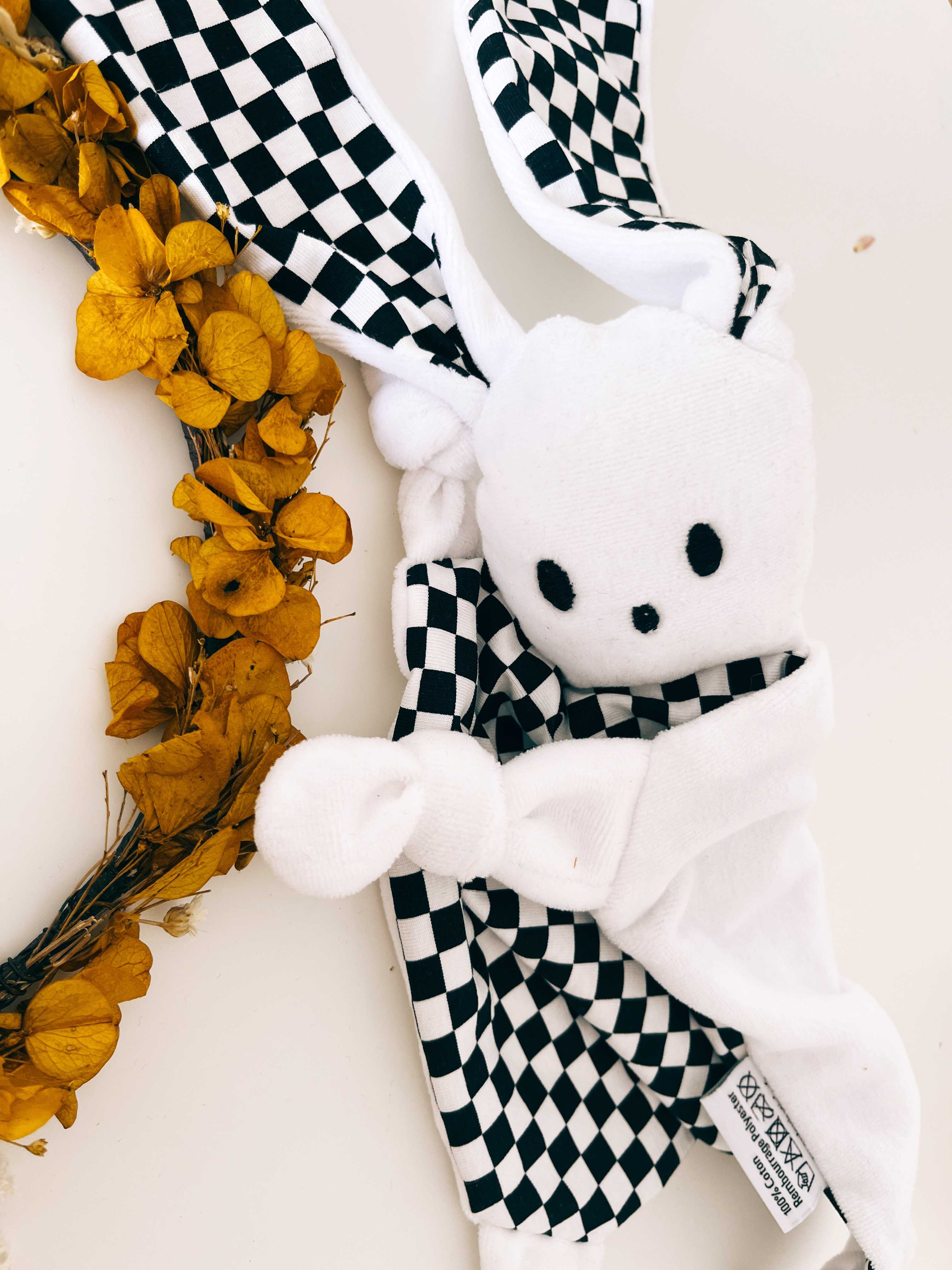 Doudou Velours Chouchou – Chessboard