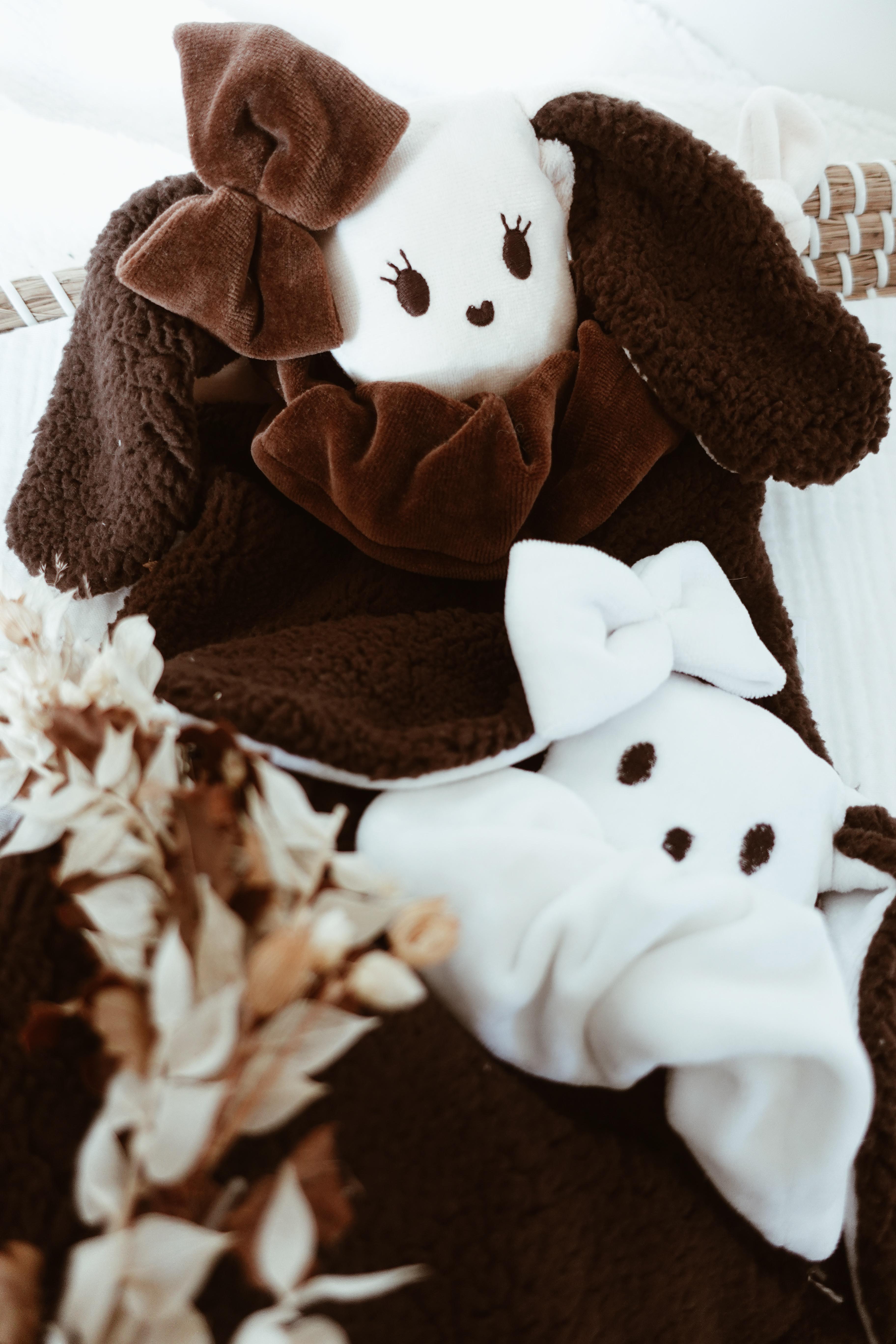 Bouillotte noyaux de cerise moumoute Pure - Épaisse Châtaigne