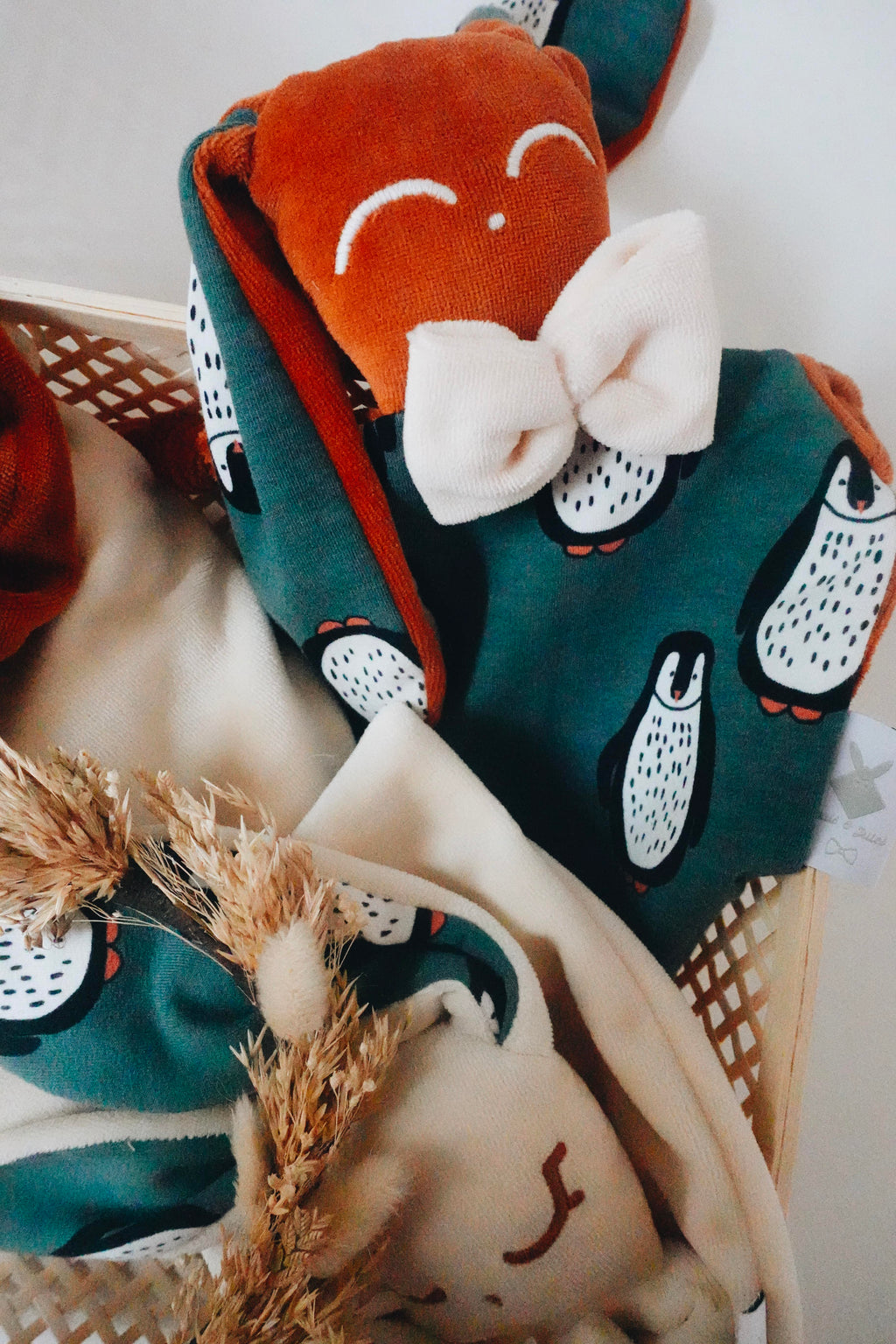 Doudou Velours Chouchou – Pingouins