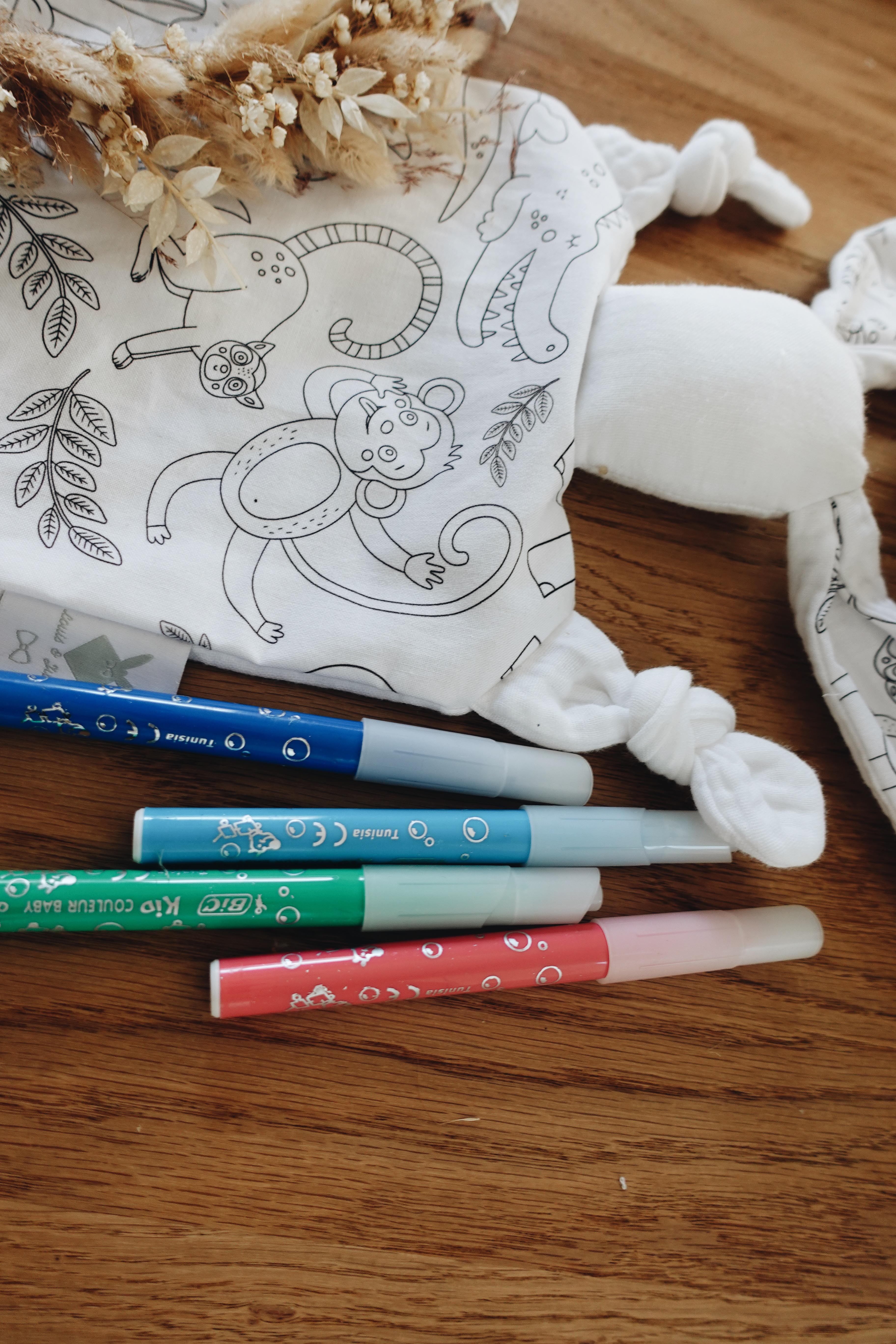 Doudou Lange Chouchou - Coloriages Animaux