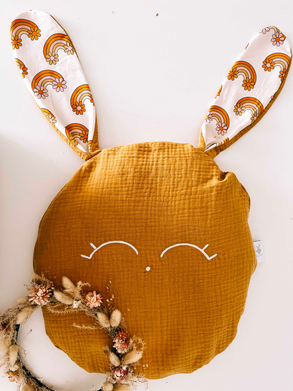 Petit Coussin Lange - Flower Rainbow
