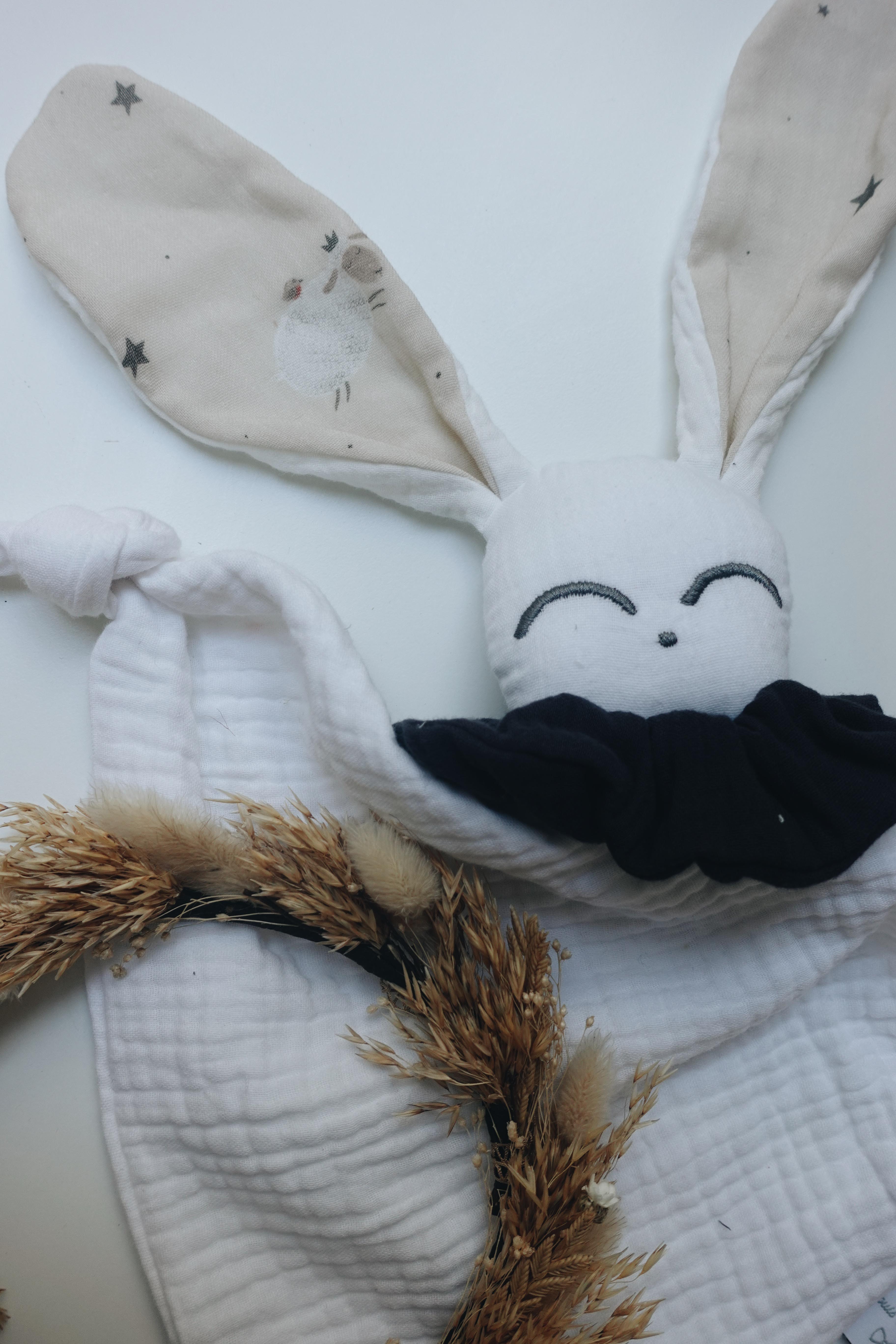 Doudou lange Gaufrette - Moutons