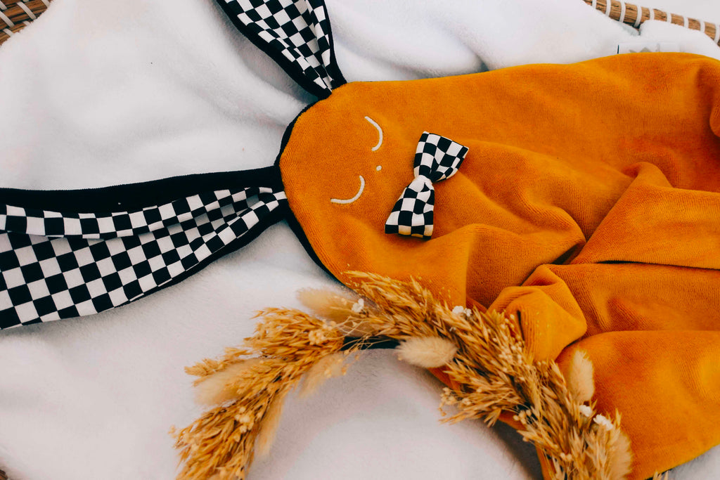 Doudou Velours Cocooning Noeuds - Chessboard
