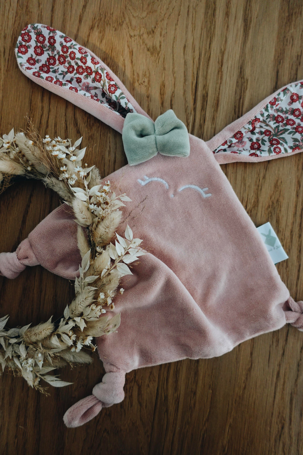 Doudou Velours Mini Noeuds - Empress Brique