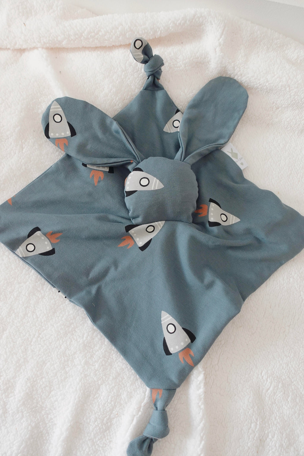 Doudou Jersey Câlin Noeuds Pièce Unique - Blue Rocket