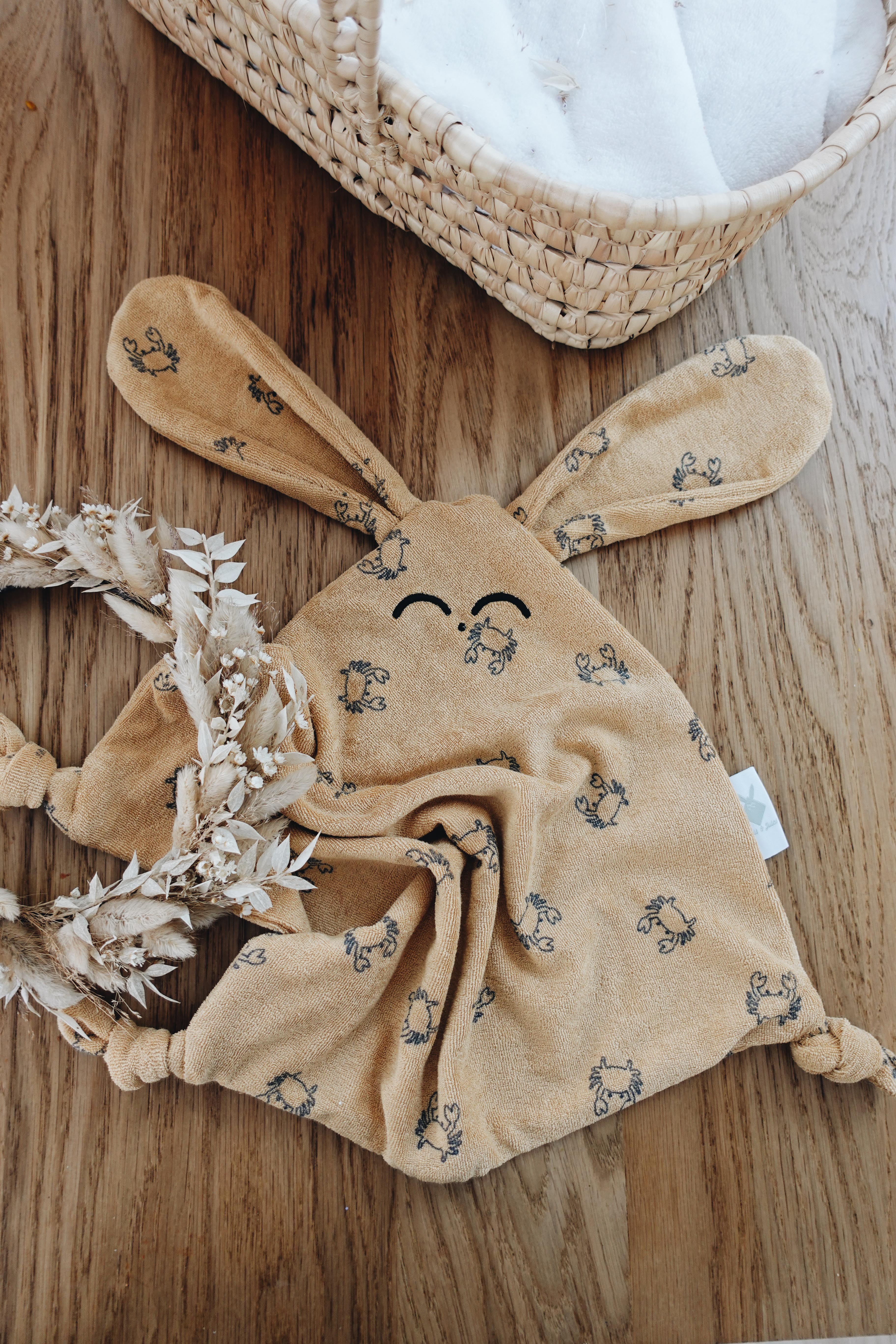 Doudou Éponge Classique Noeuds - Crabs