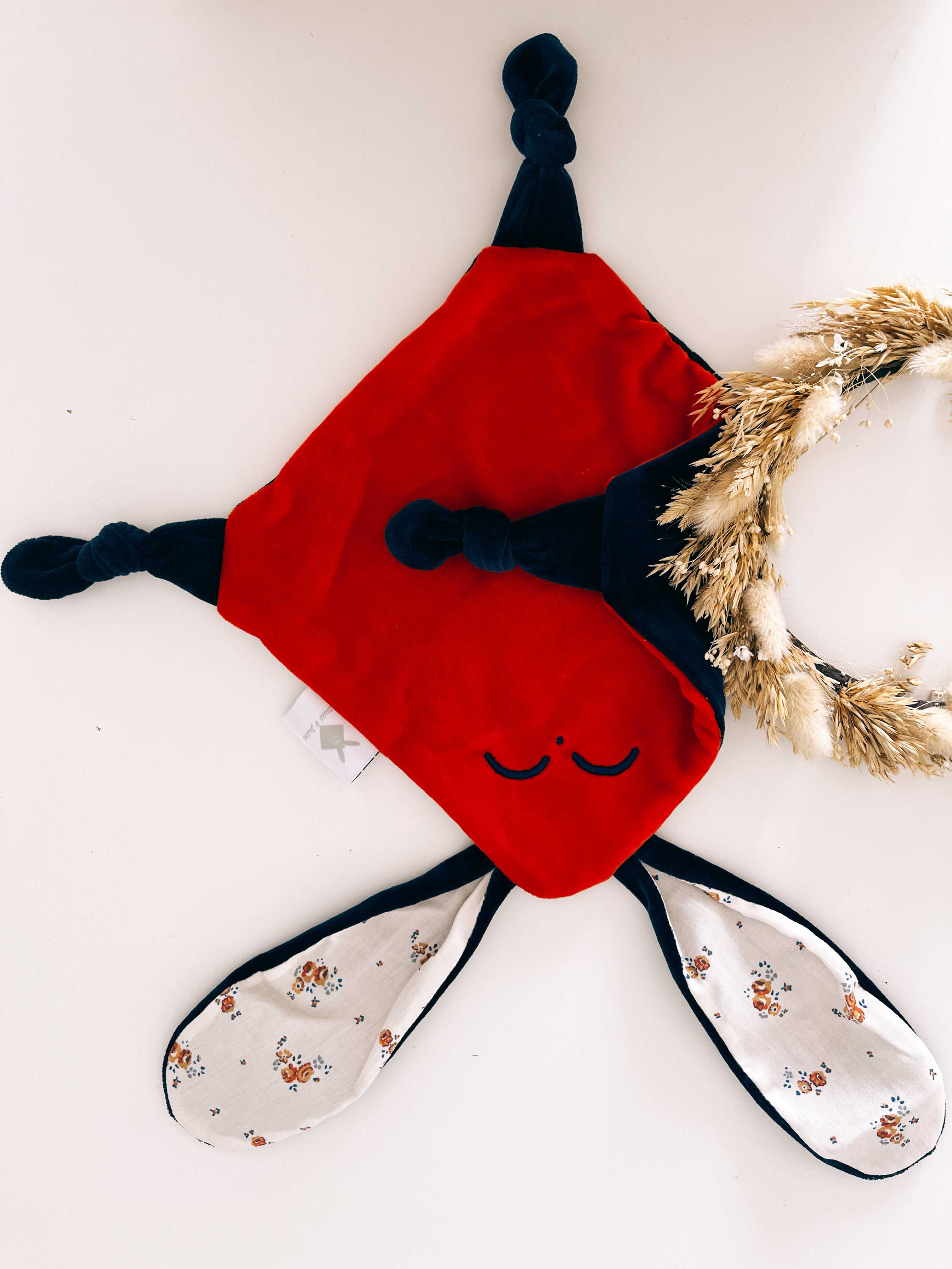Doudou Velours Mini Noeuds - Paulinette