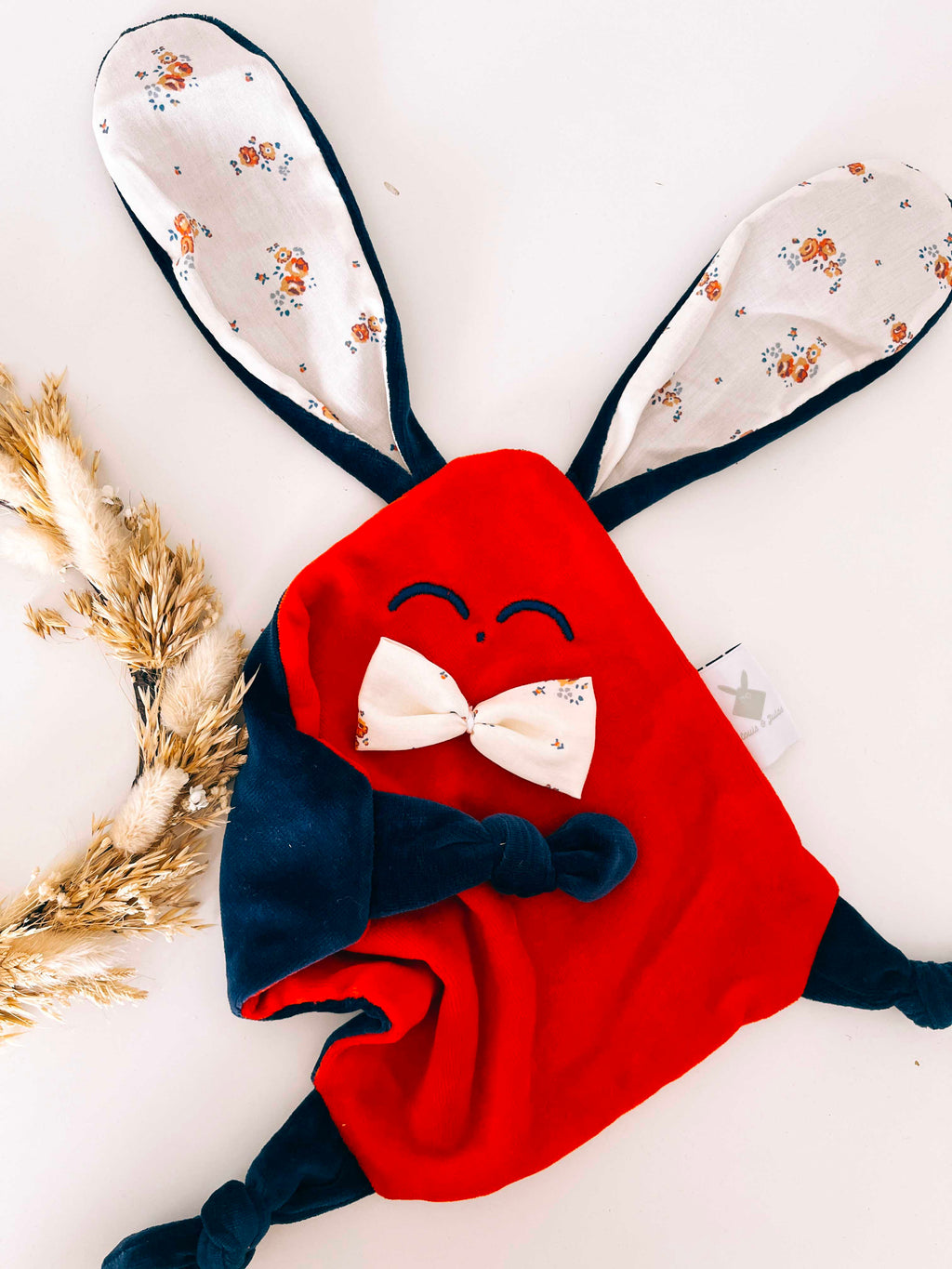 Doudou Velours Mini Noeuds - Paulinette