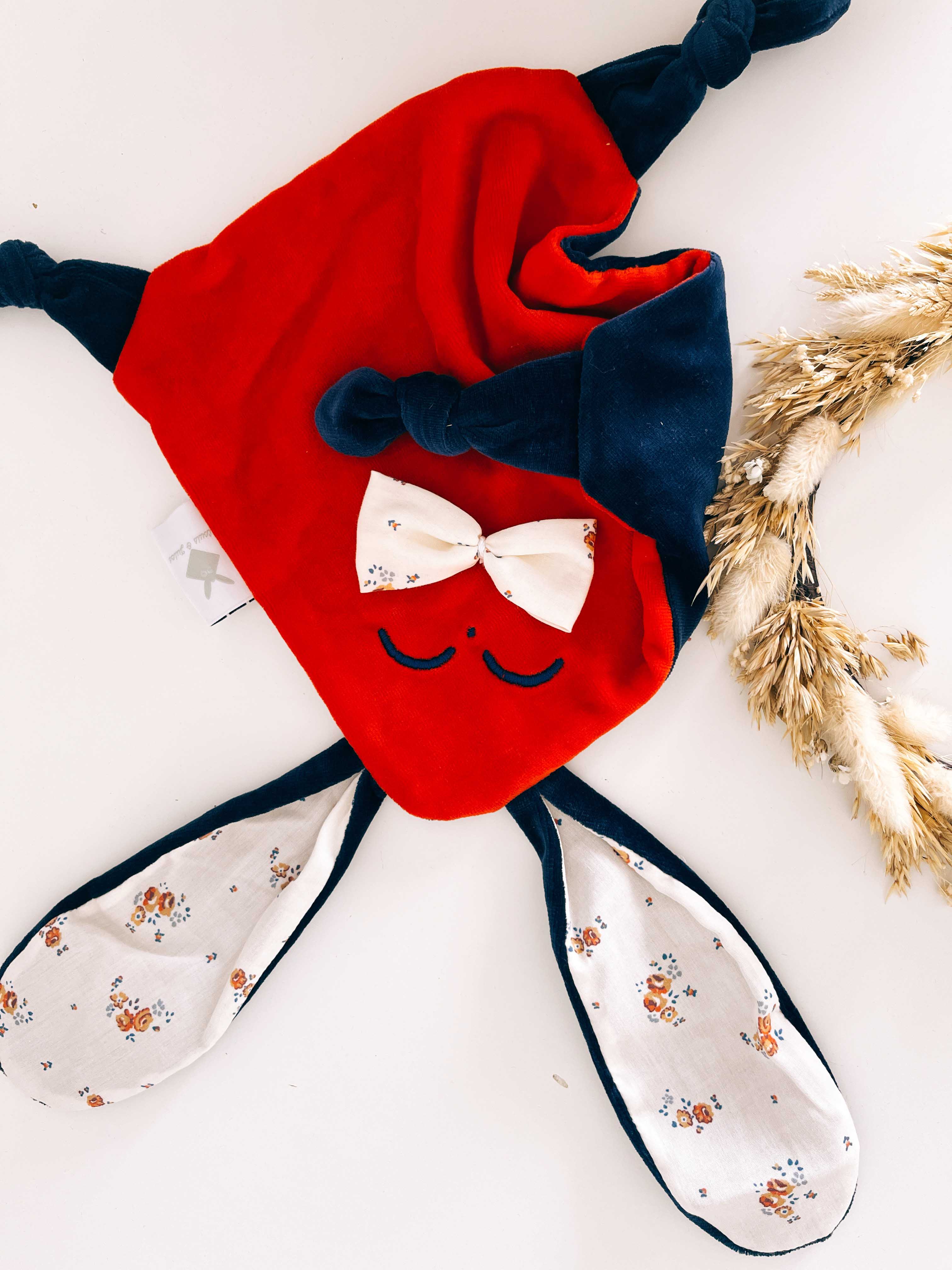 Doudou Velours Mini Noeuds - Paulinette