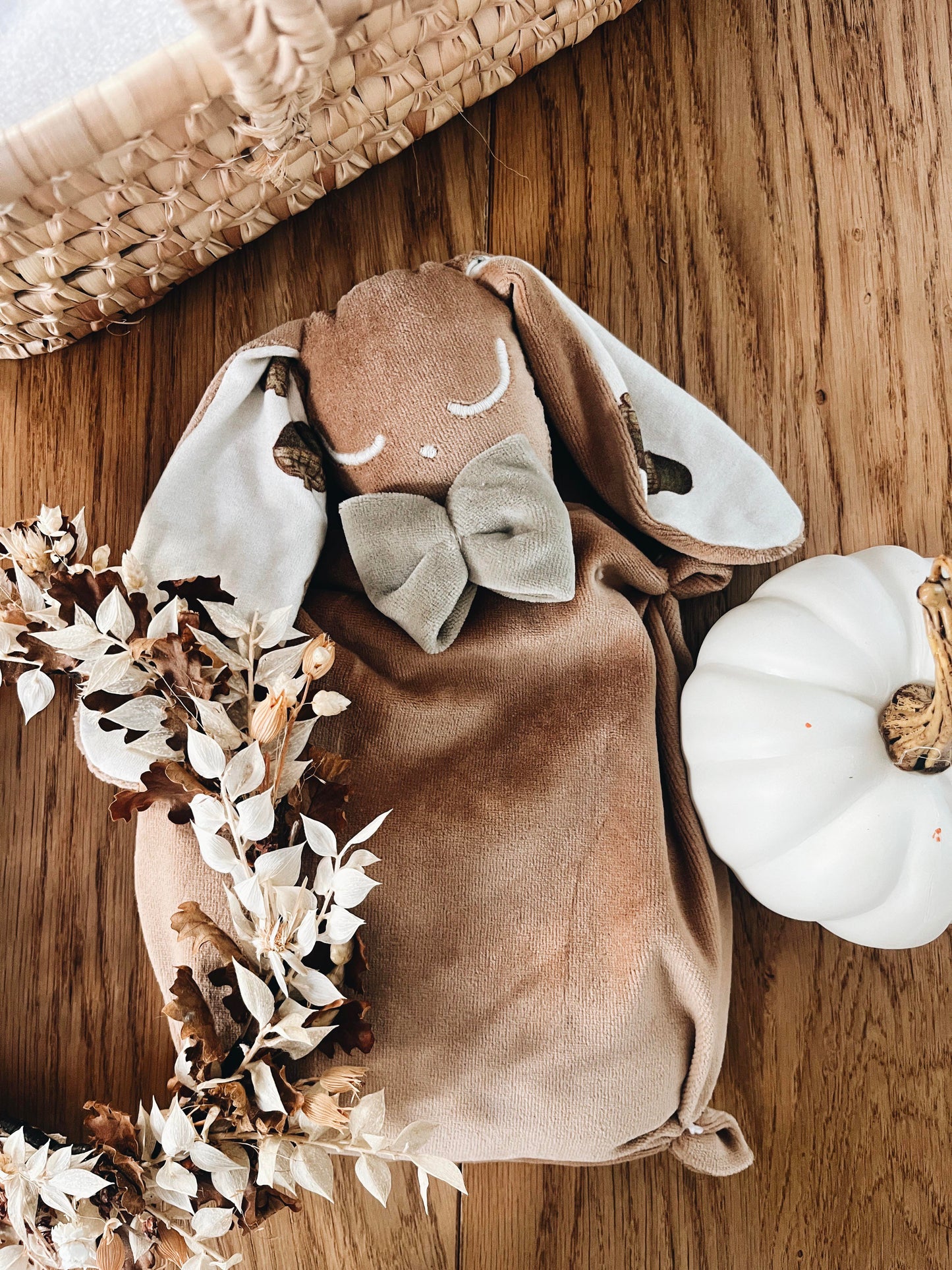 Bouillotte noyaux de cerise velours - Acorns and Leaves